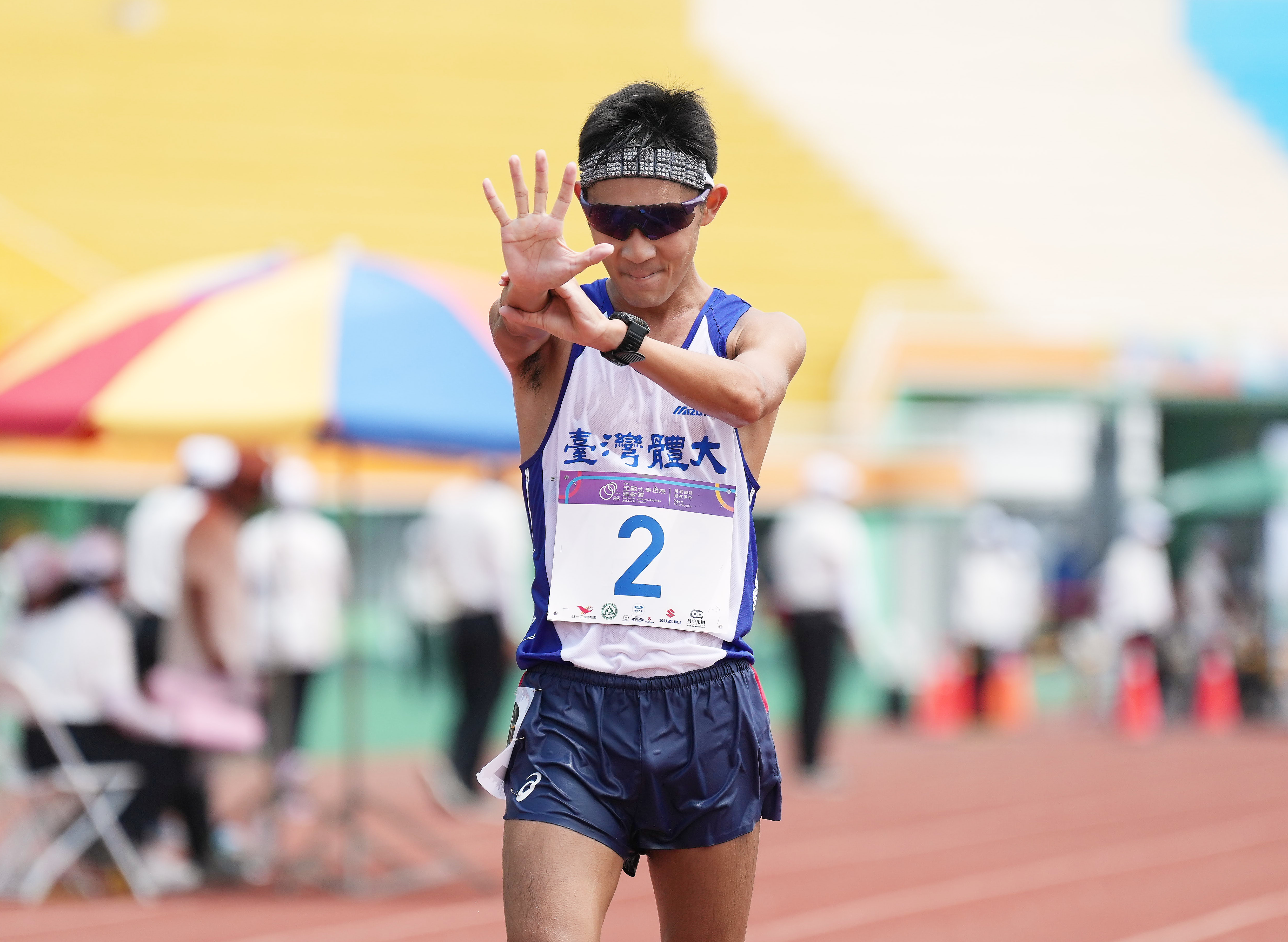 許家維拿下第5面全大運競走金牌。114全大運提供