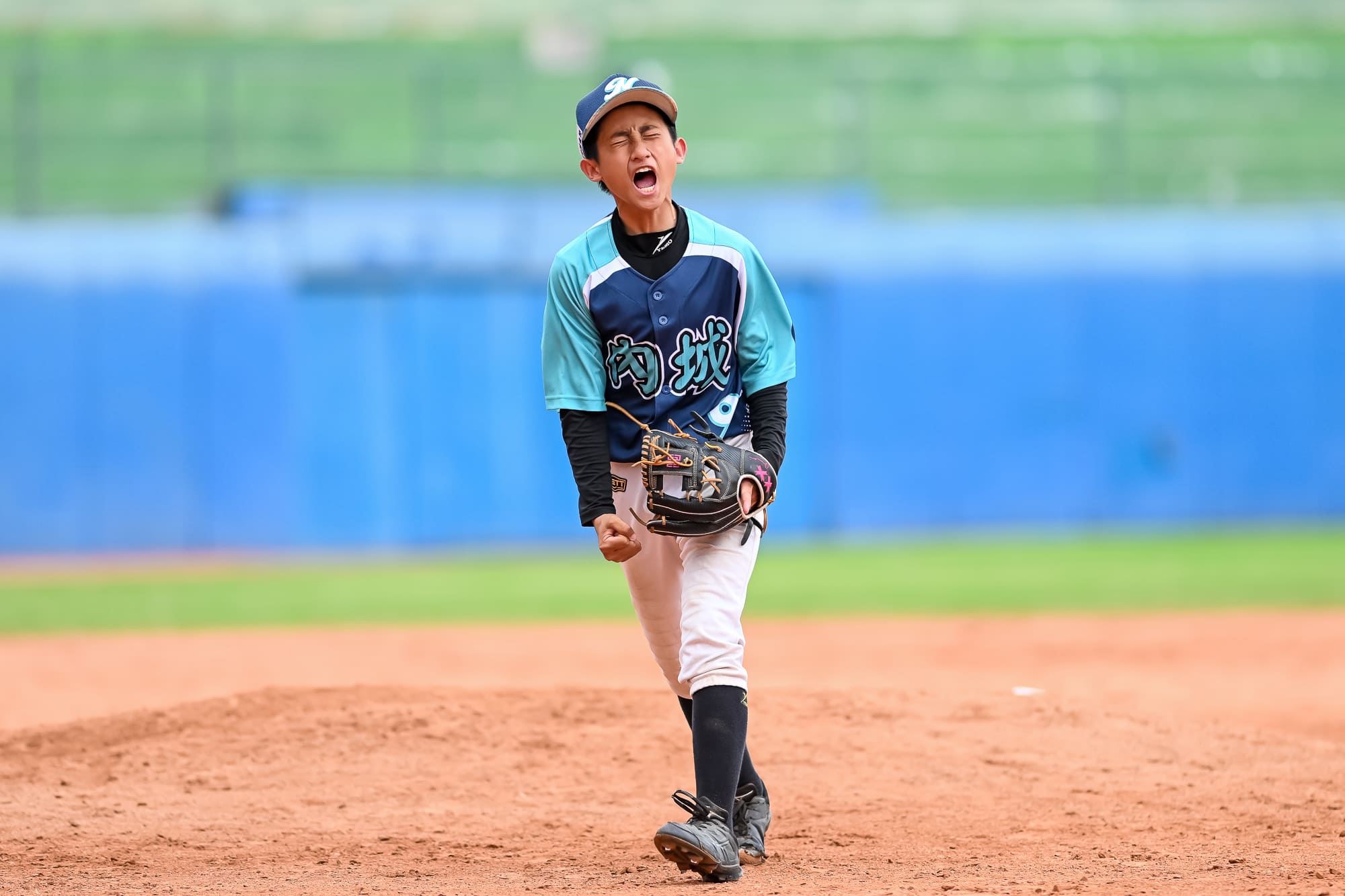 宜蘭縣投手黃胤後援4局收勝。台灣世界少棒聯盟提供