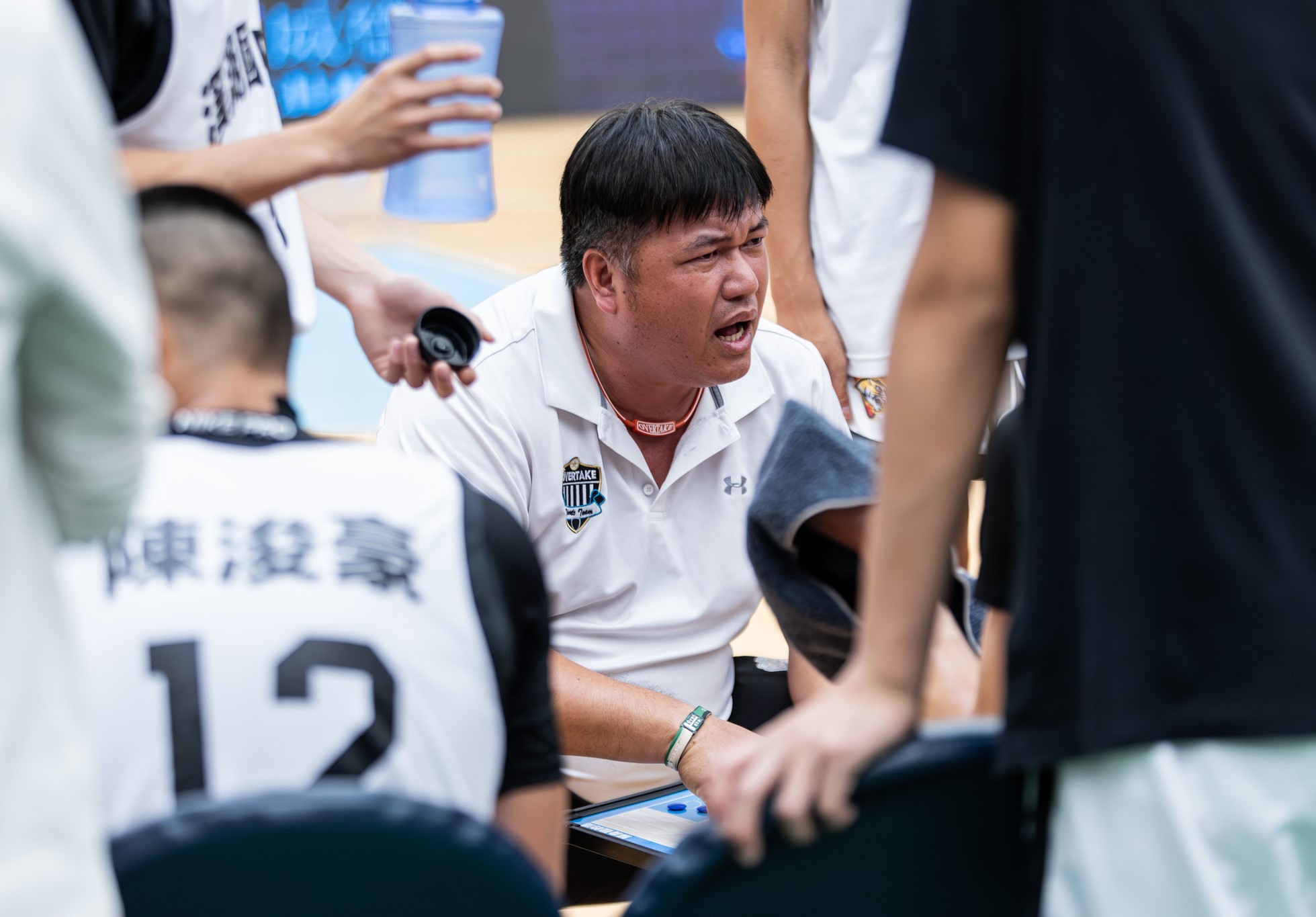 溪湖教練尤世銘。高中體總提供