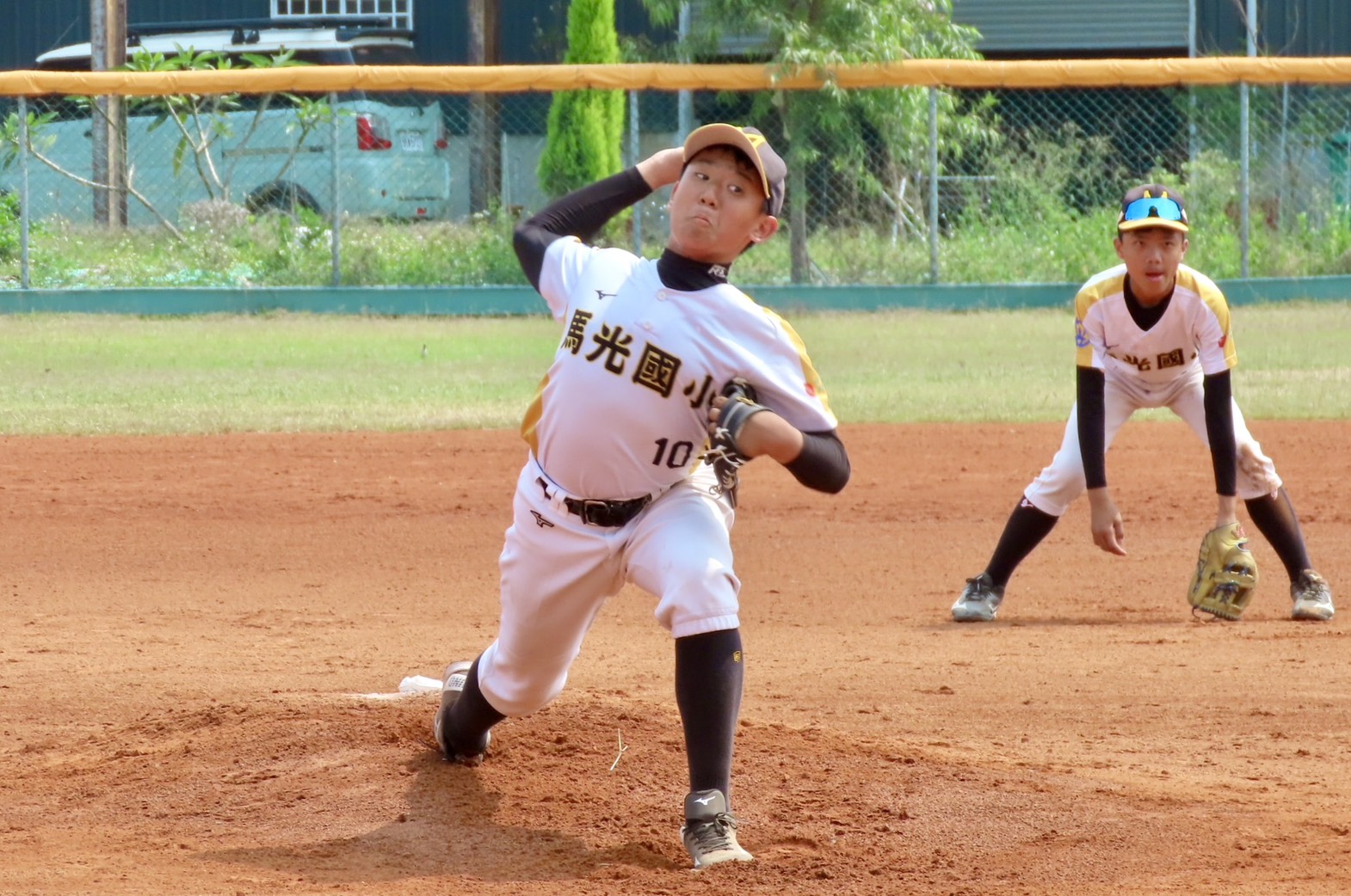馬公國小隊長兼王牌投手許孟夫完投4局送出7k。大會提供
