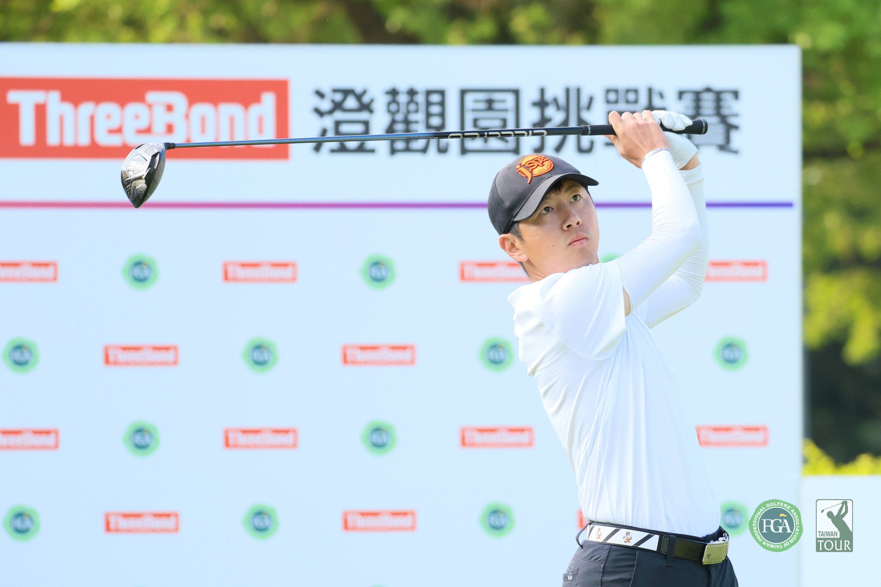 第一回合謝霆葳以總桿數67桿-5暫列第二。Tpga／林聖凱攝影