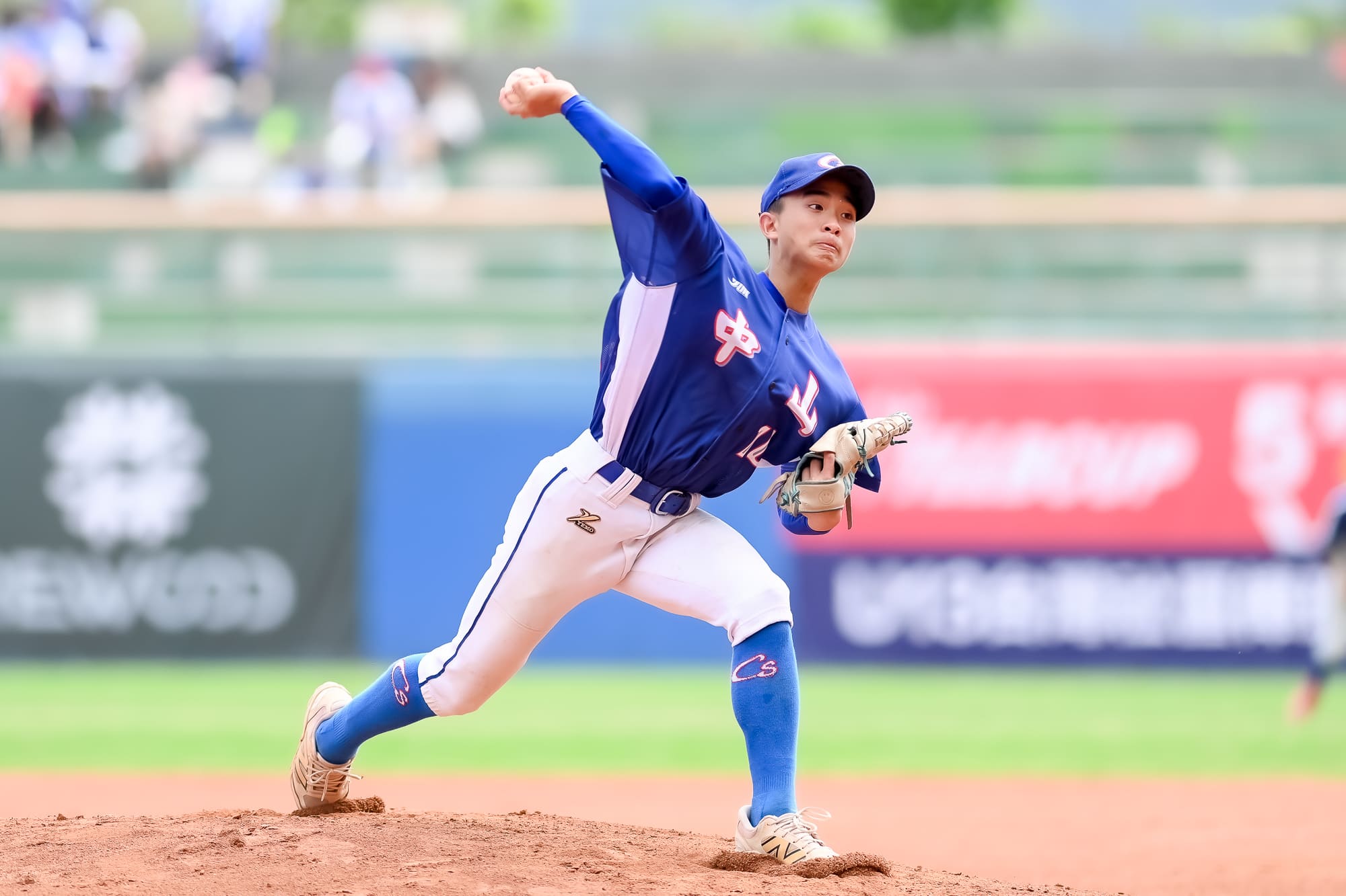 臺中市龔永仁完投完封飆7k。台灣世界少棒聯盟提供