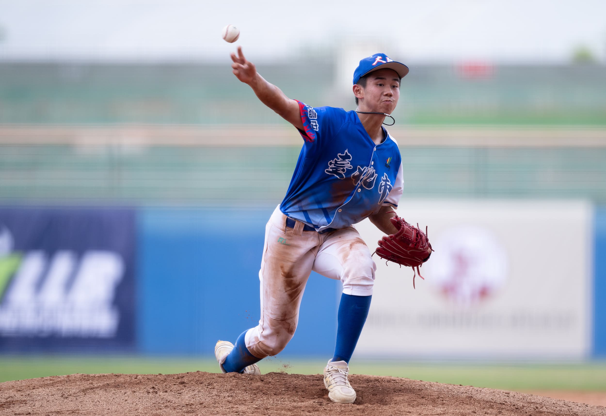 臺北市駱柏宇兩段式先發勝。台灣世界少棒聯盟提供