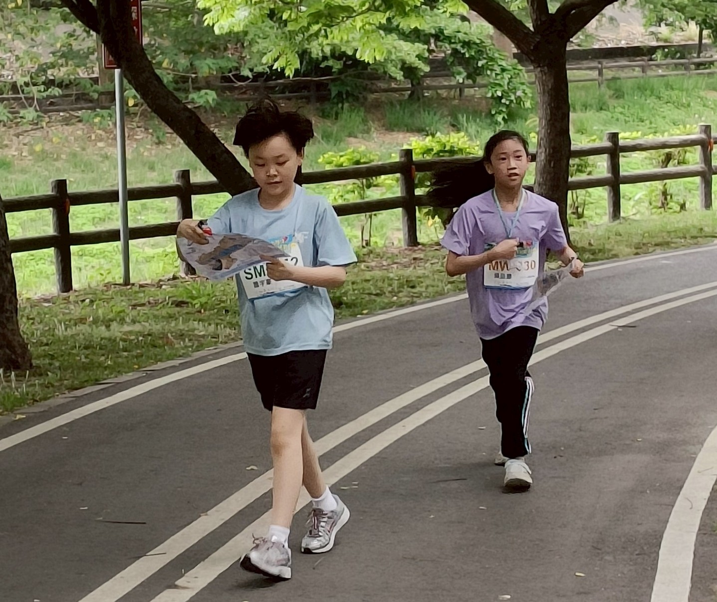 全國小學生定向越野錦標賽今(12日)下午在嘉義市河濱公園登場。定向越野協會提供