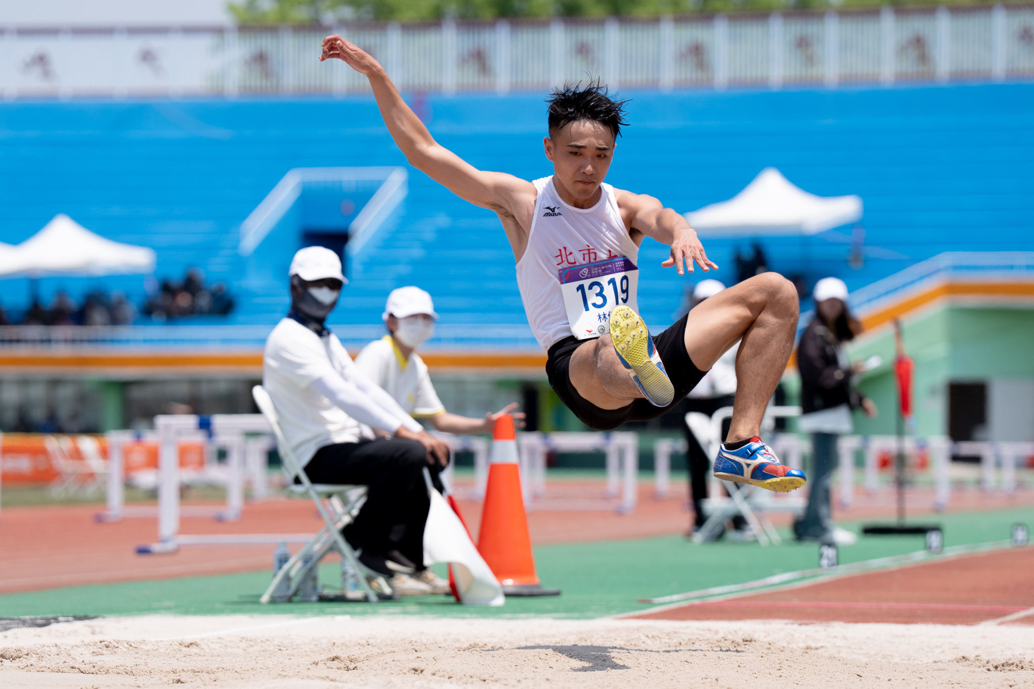 林佳興睽違6年再獲全大運跳遠金牌。114全大運提供
