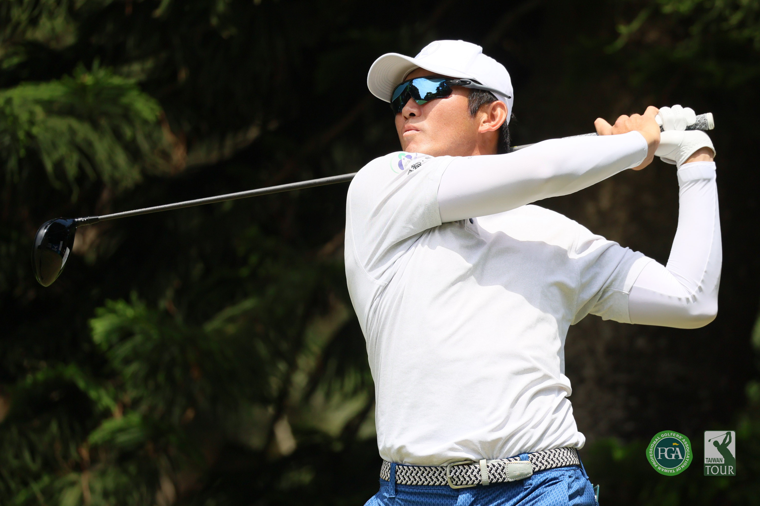 劉永華以兩回合總桿136桿-8暫並列第五。Tpga／林聖凱攝