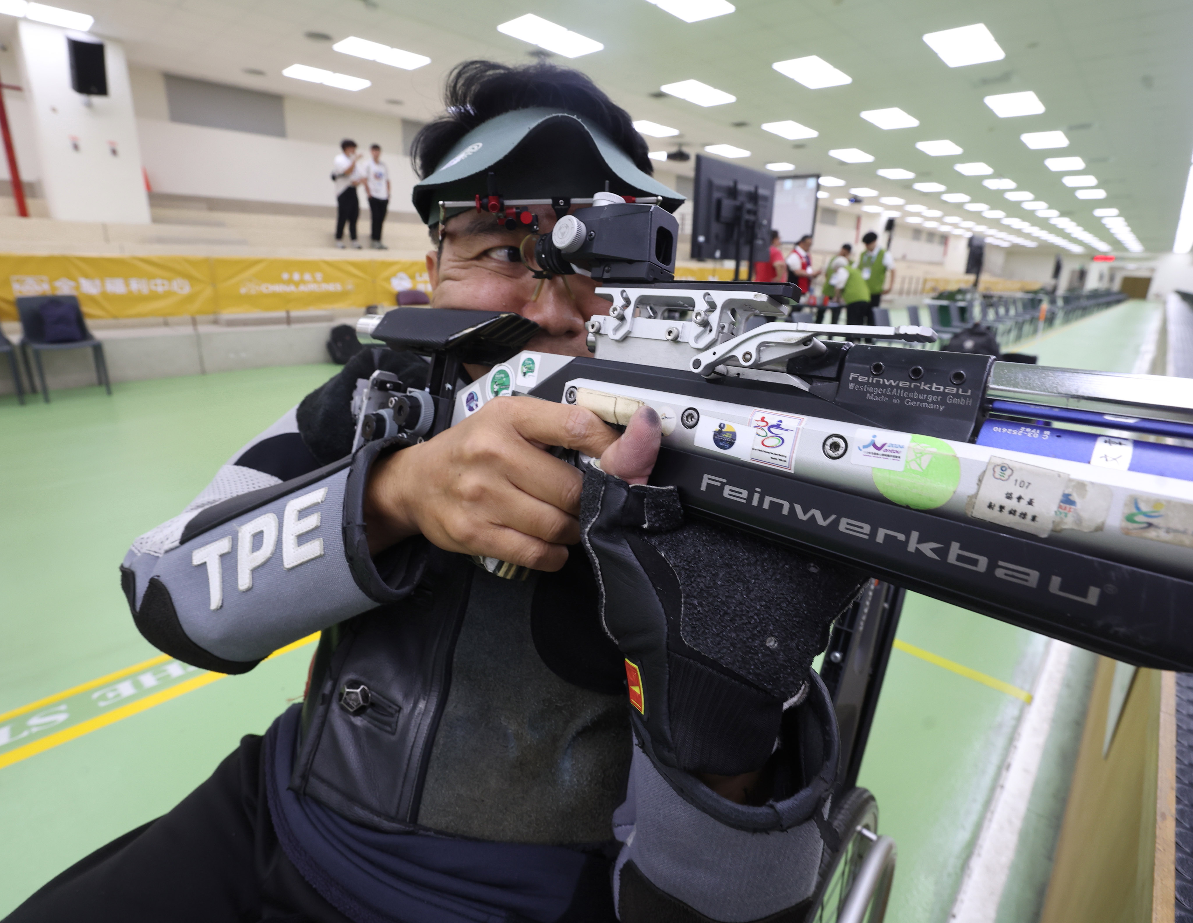北京、倫敦、巴黎帕運選手劉文章在10公尺空氣步槍立以605.7分奪下金牌。大會提供