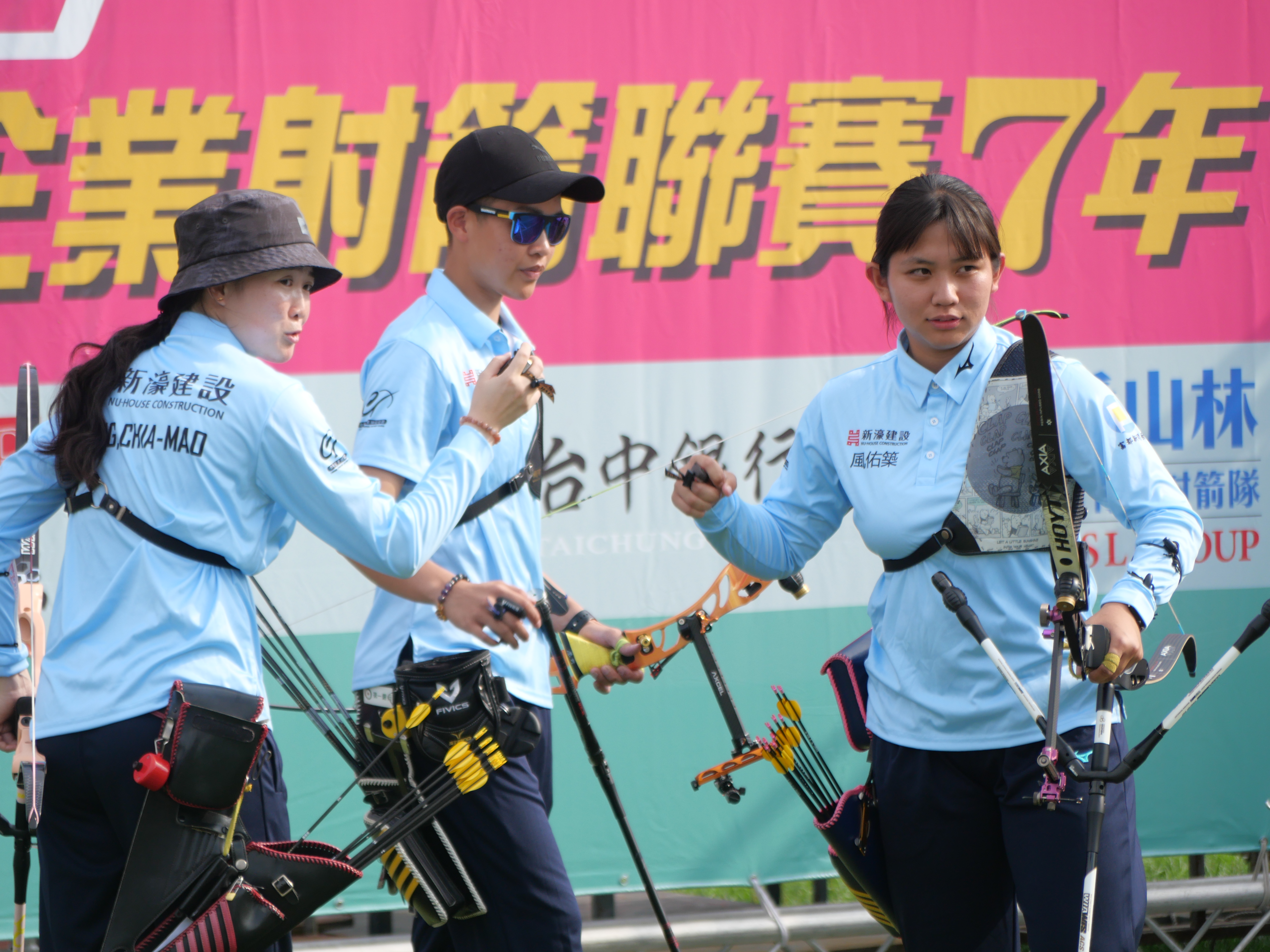 新濠建設施孟君在女團賽出戰。射箭協會提供