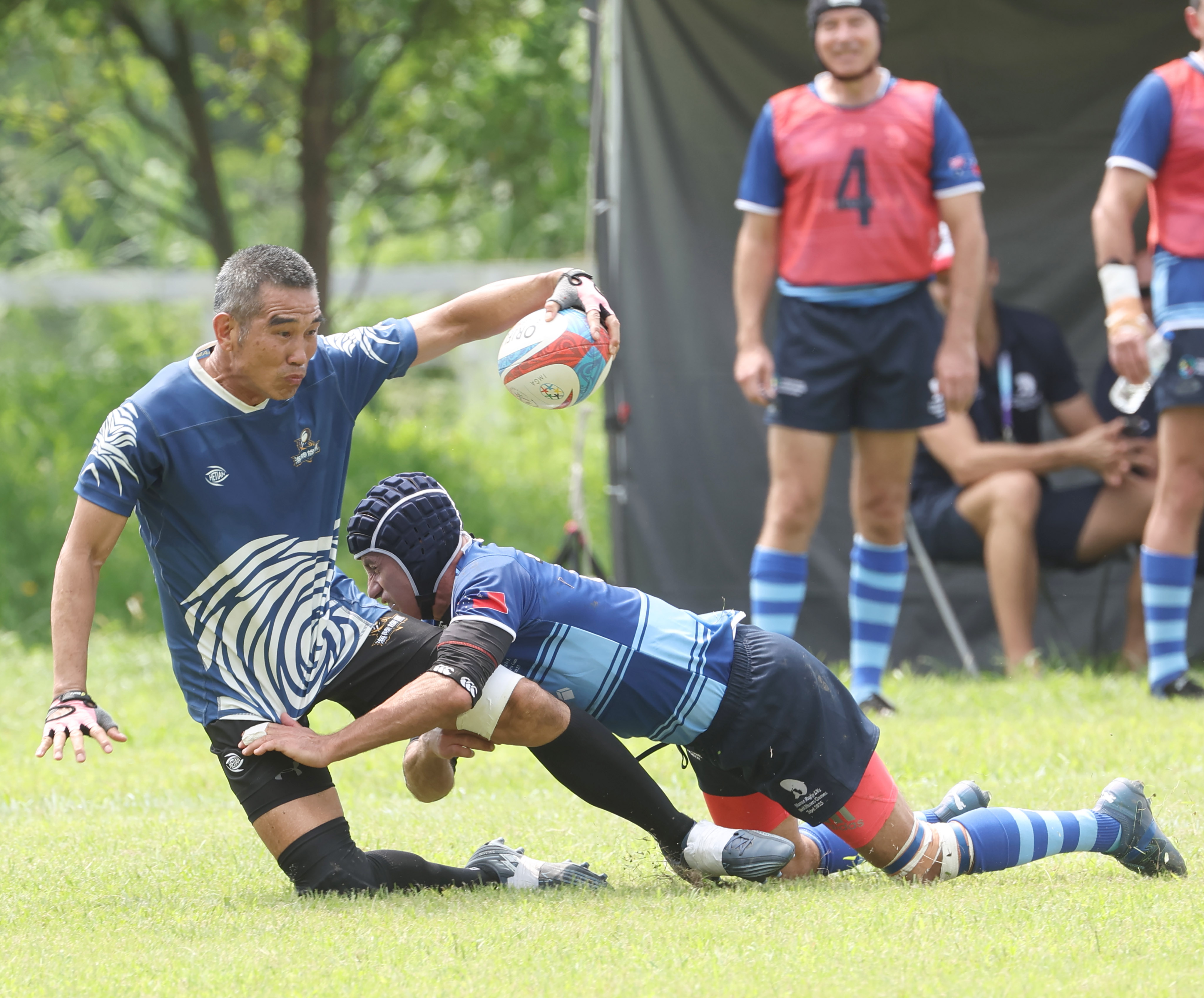 橄欖球臺澳戰賽況激烈澳洲Mosman Masters以27比7獲勝。大會提供