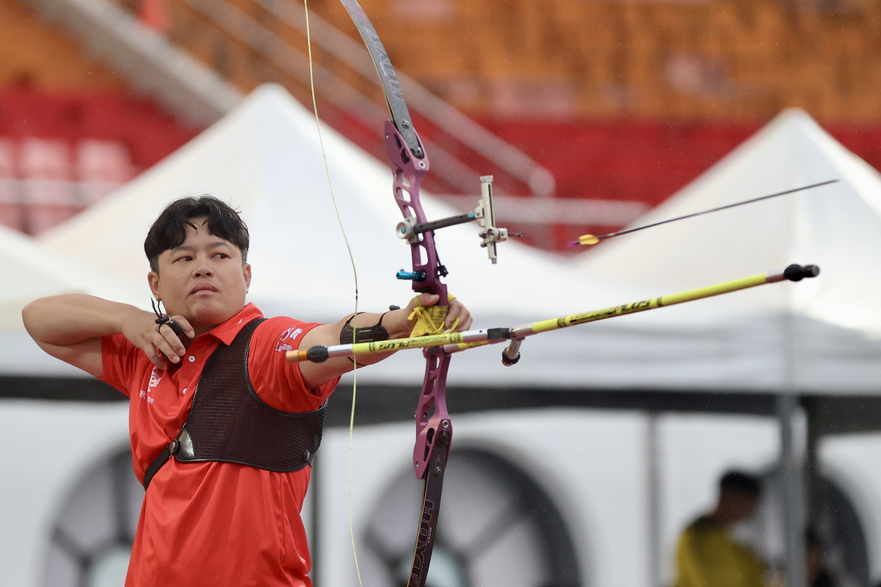 袁叔琪在決賽以7比1擊敗學姐林佩君拿下女子40金牌。大會提供