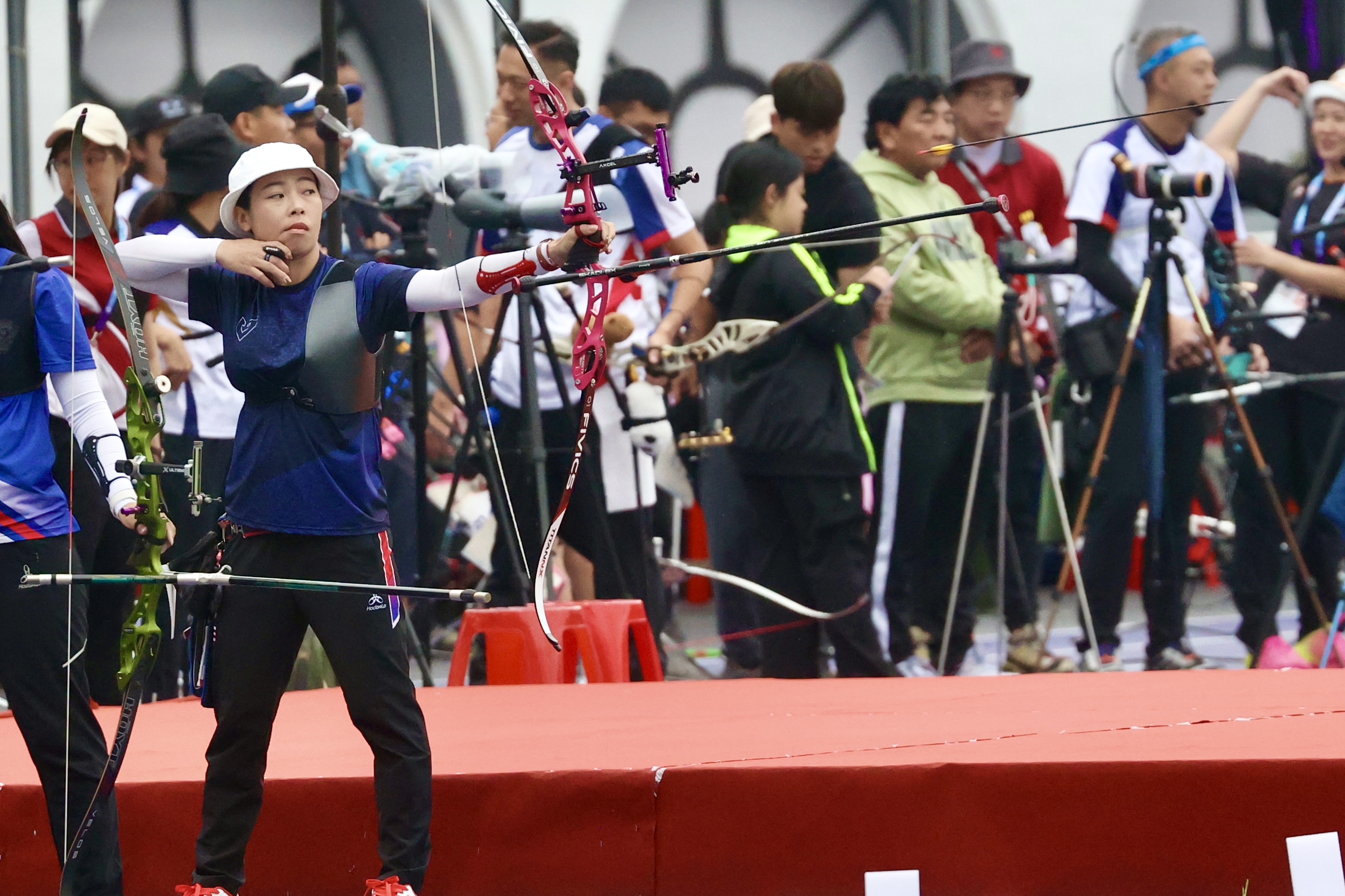 里約奧運女子團體銅牌譚雅婷在女子30組以629分拿下世壯運資格賽第一。大會提供