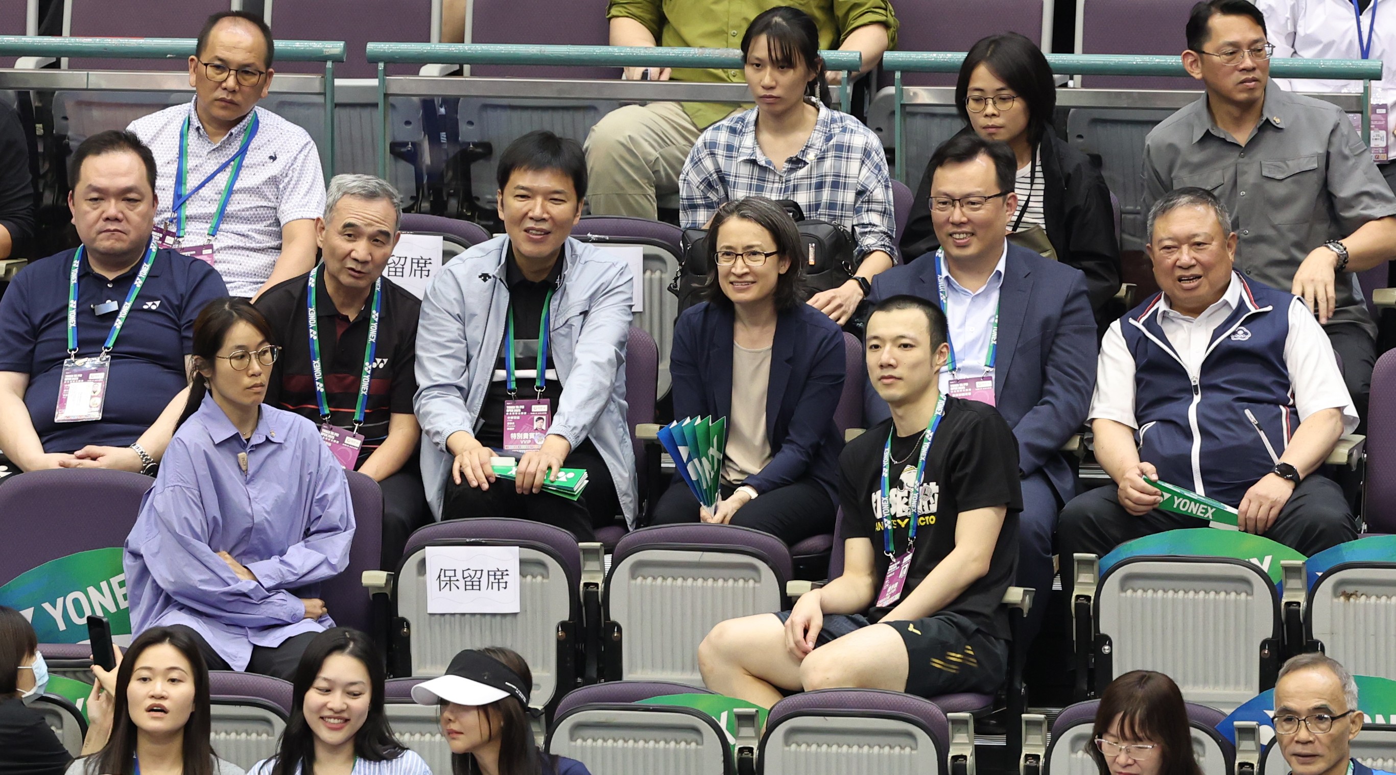副總統蕭美琴特別到場觀戰。李天助攝