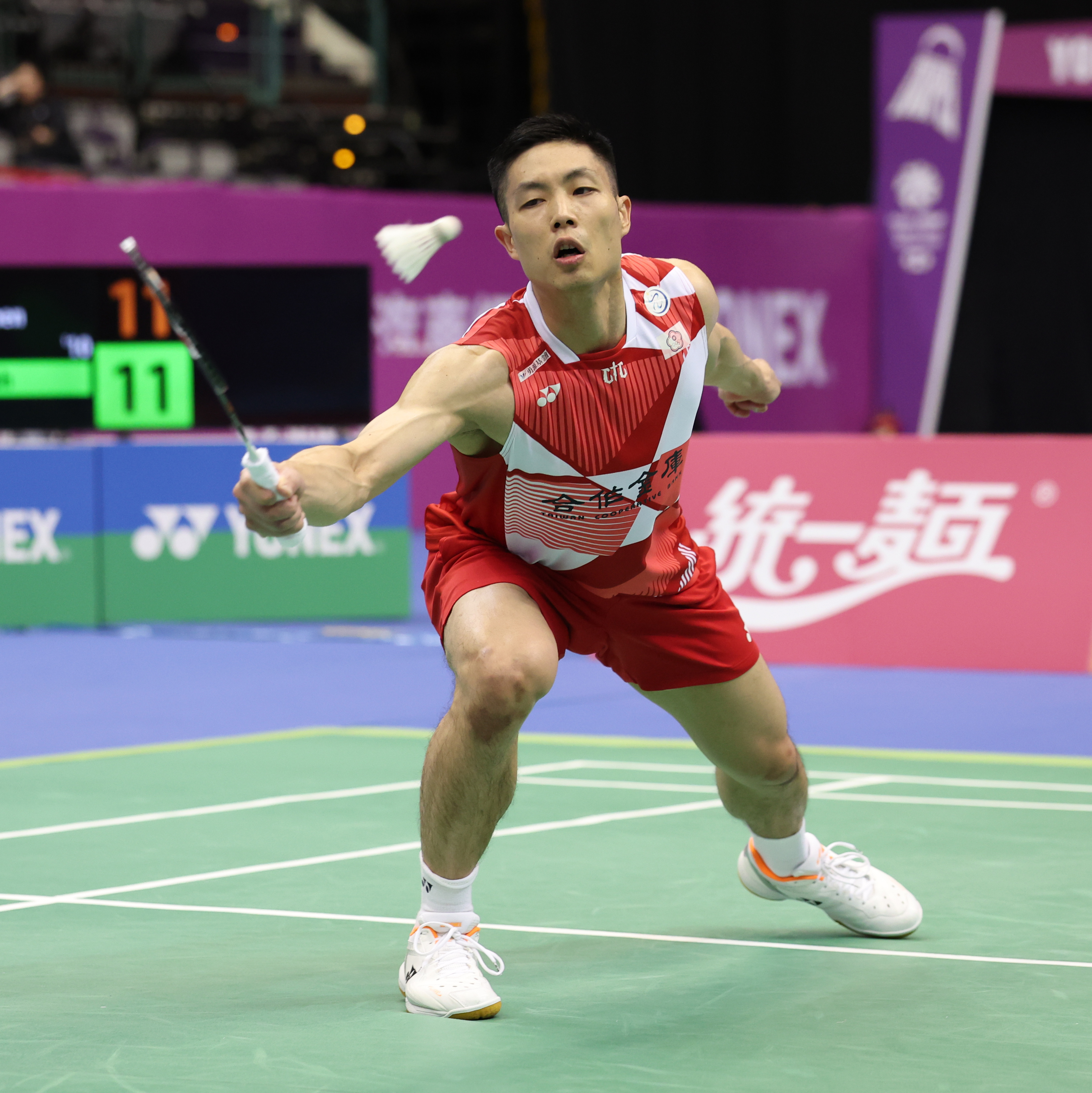 35歲周天成明天力拼第五冠。李天助攝