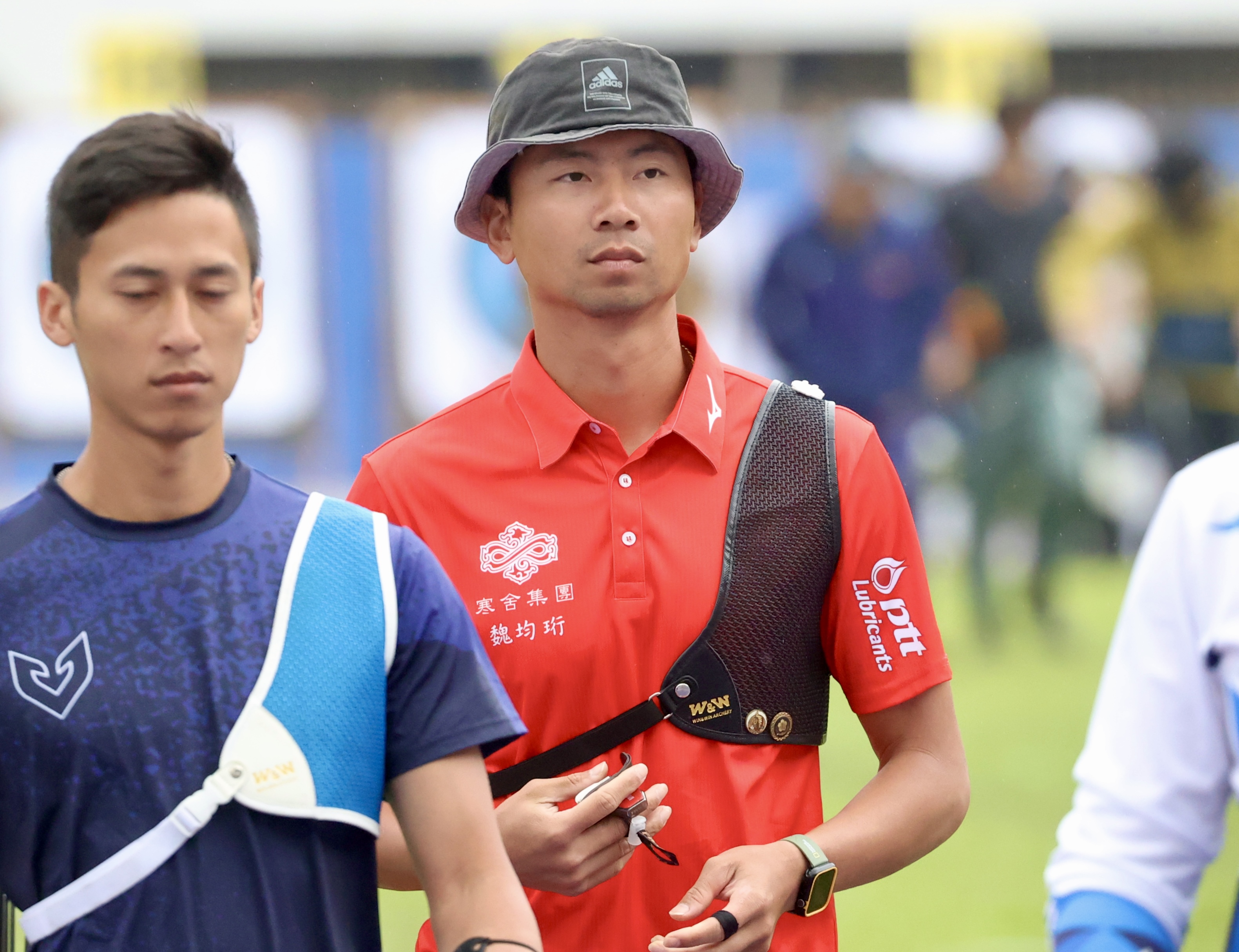 2020年東京奧運團體銀牌得主魏均珩右強勢以653分奪下世壯運男子30組資格賽第一。大會提供