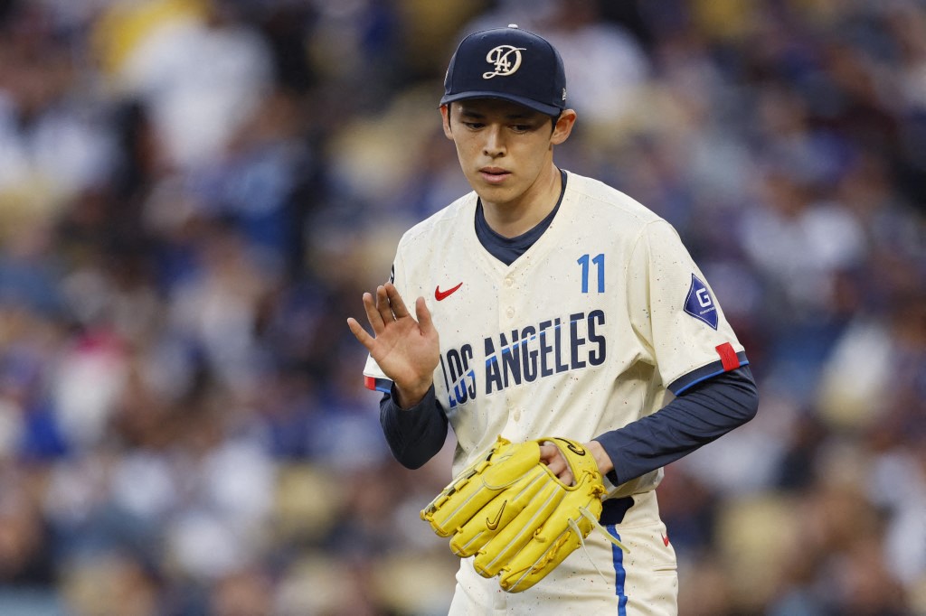 佐佐木朗希(Roki Sasaki)到大聯盟適應不良。法新社