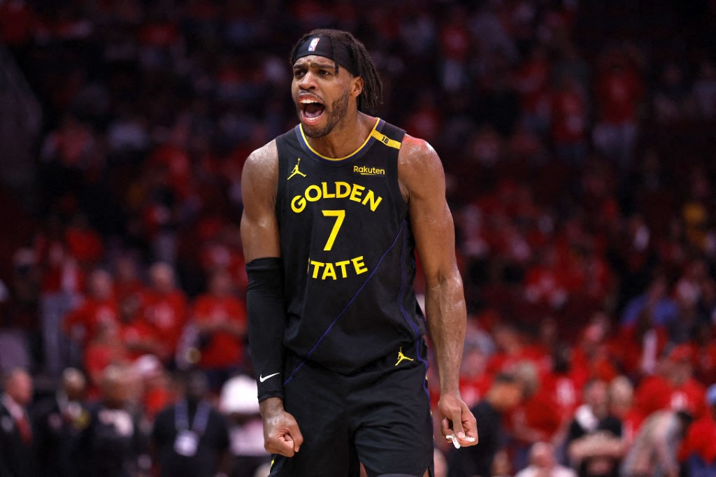 勇士希爾德(Buddy Hield)命中9顆三分球貢獻33分。法新社