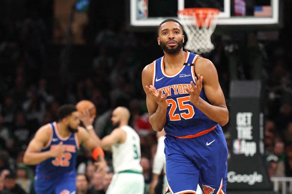尼克布里吉斯(Mikal Bridges)上演英雄本色。法新社