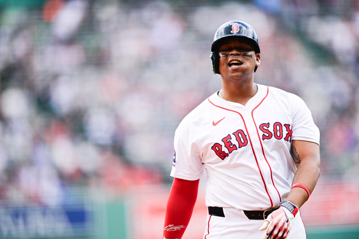 波士頓紅襪當家球星狄維斯(Rafael Devers)。法新社