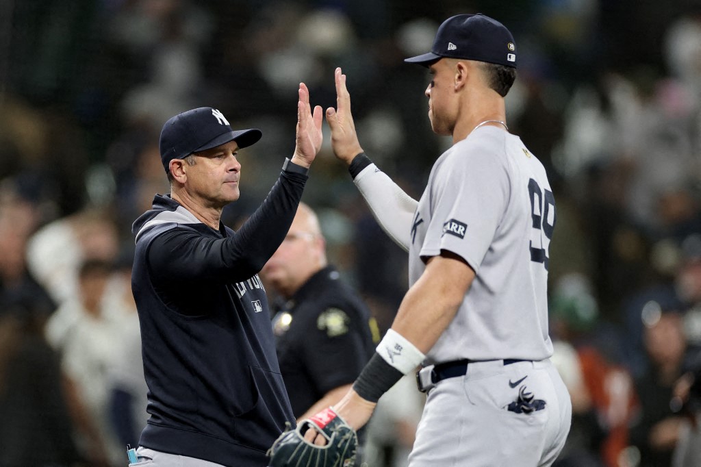 洋基總仔布恩(Aaron Boone)更偏好他的子弟兵。法新社