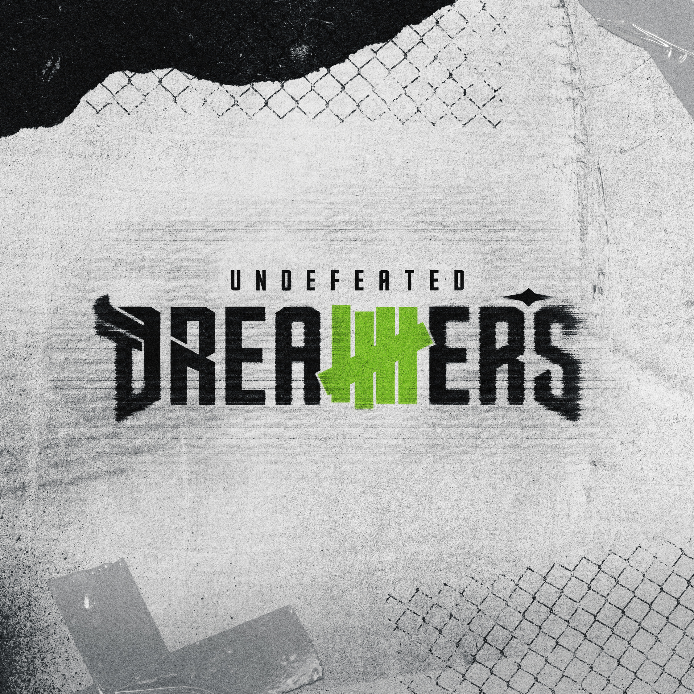 Dreamers X Undefeated Logo。官方提供