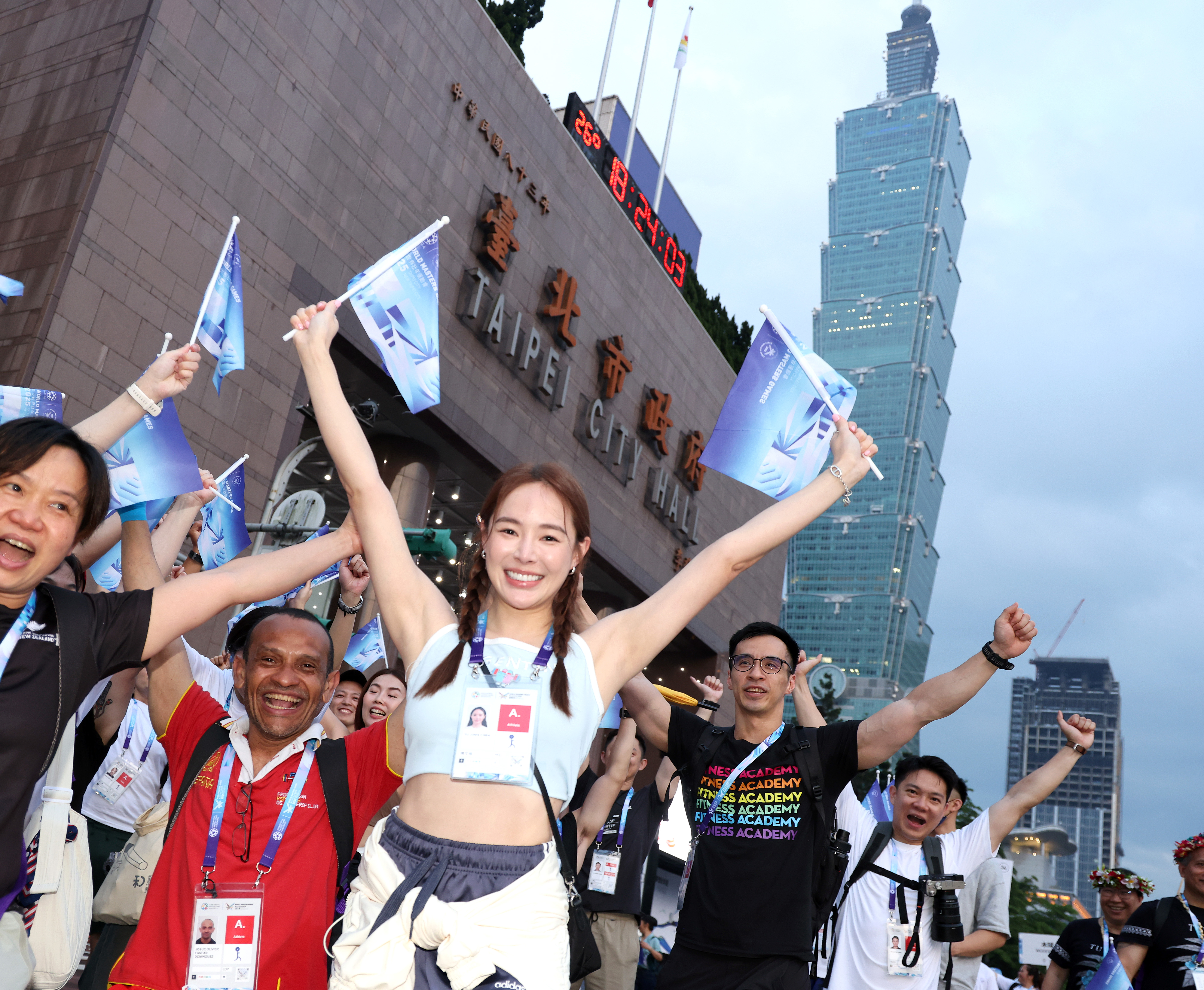 波波蓁參加開幕選手遊行。波波蓁提供