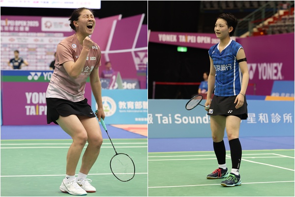 林湘媞(左)今8強將挑戰18歲頭號種子宮崎友花。合成照片