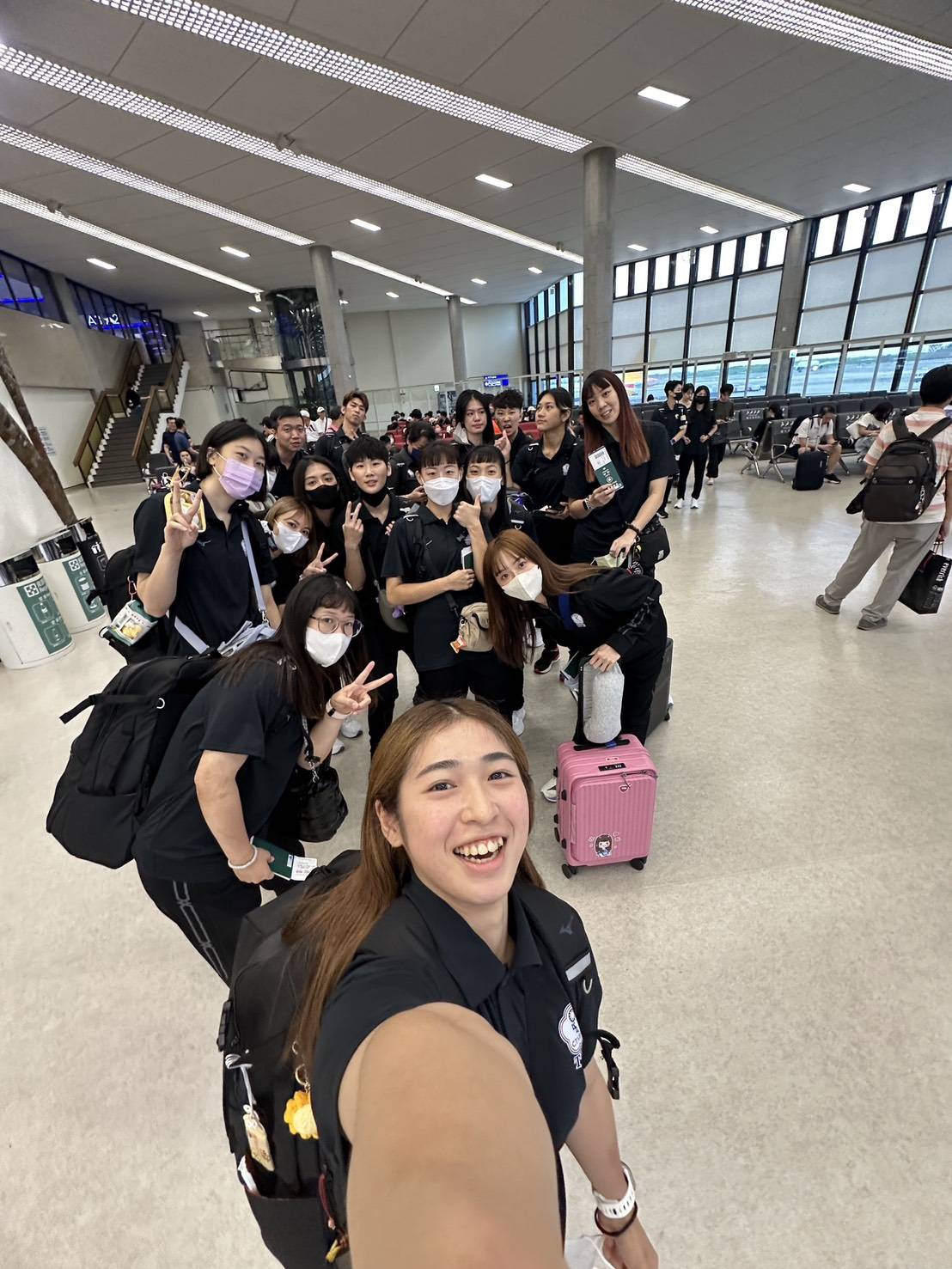 中華女排出發河內。排協提供