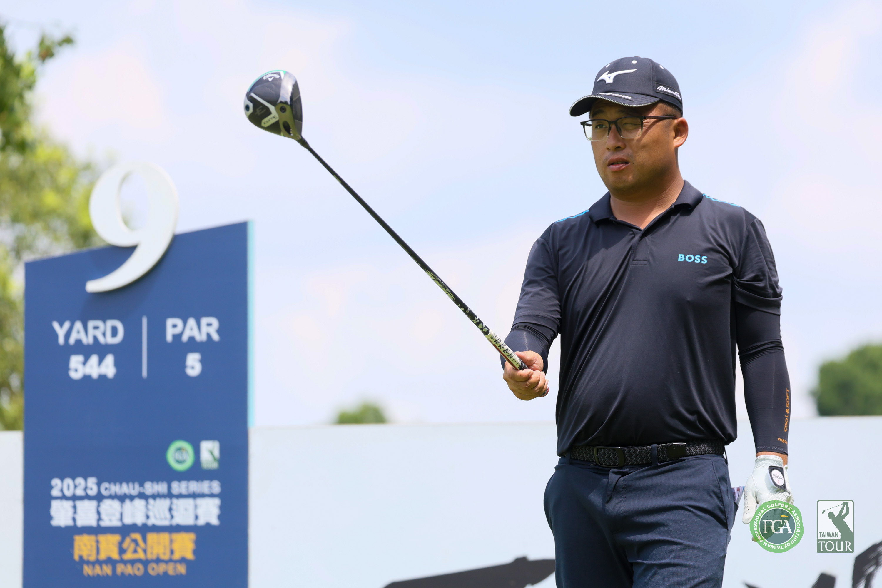 劉嚴鴻以兩回合135桿-9暫並列第三。Tpga／林聖凱攝影 