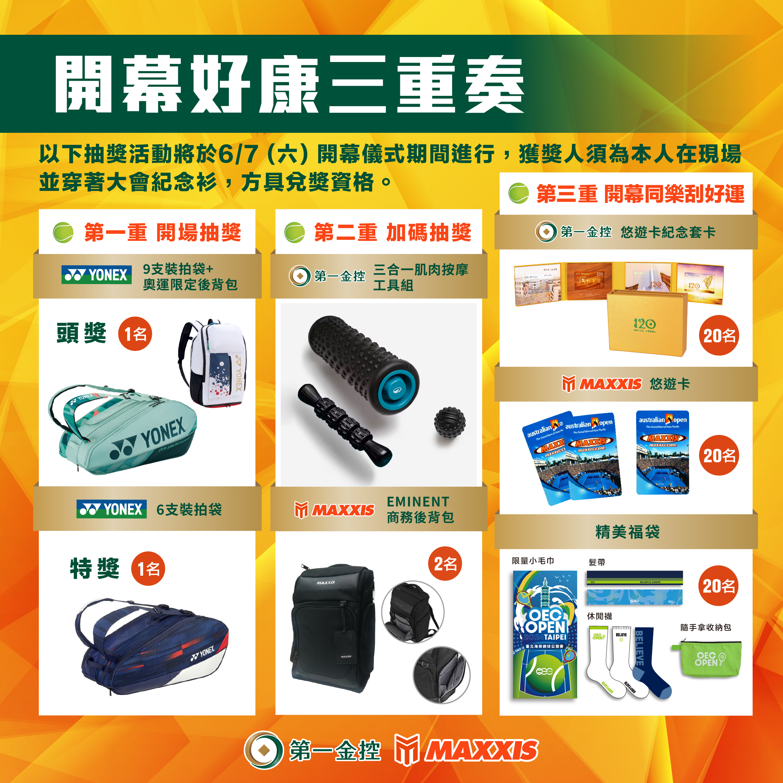 開幕典禮進行好禮抽獎活動。大會提供