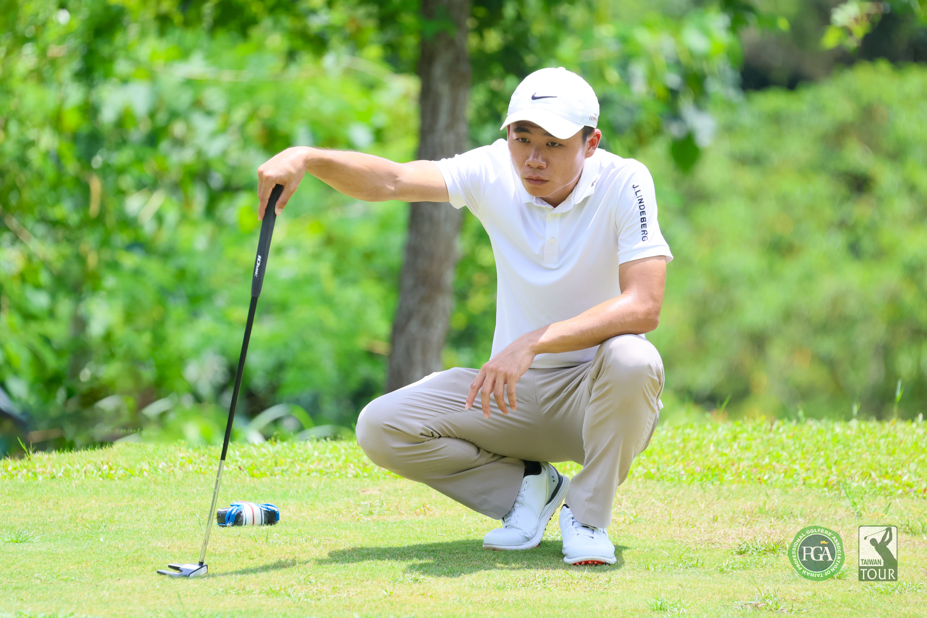 張庭嘉第一回合以69桿-3暫列第三。Tpga／林聖凱攝影