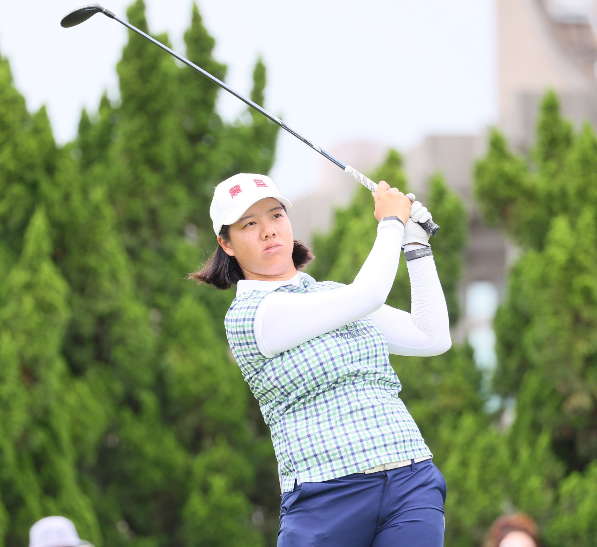 張雅淳以兩回合總桿低於標準桿9桿的137桿，躍居單獨領先。Tlpga／葉勇宏攝