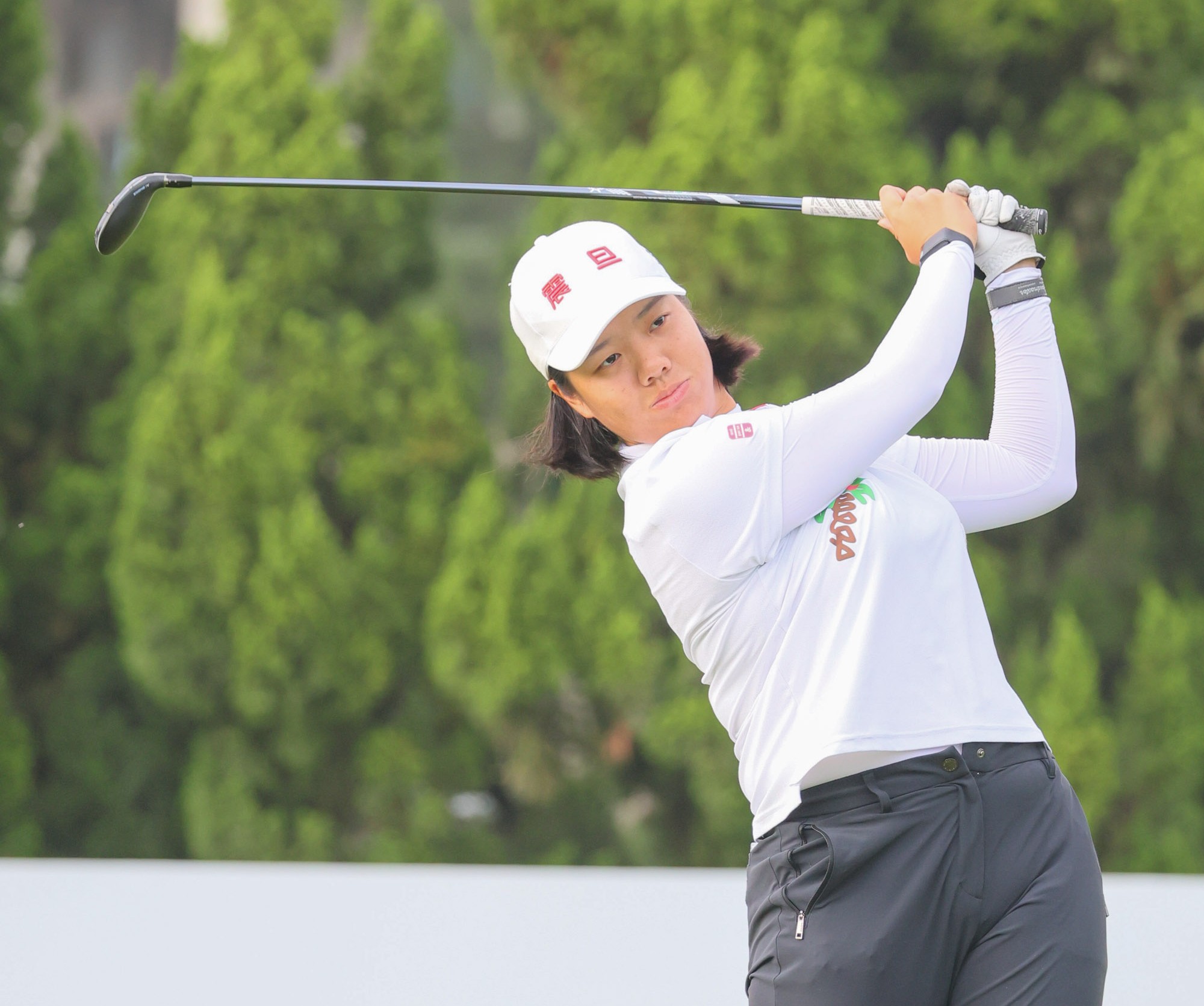 張雅淳首回合69桿-4暫並列第三。Tlpga／葉勇宏攝