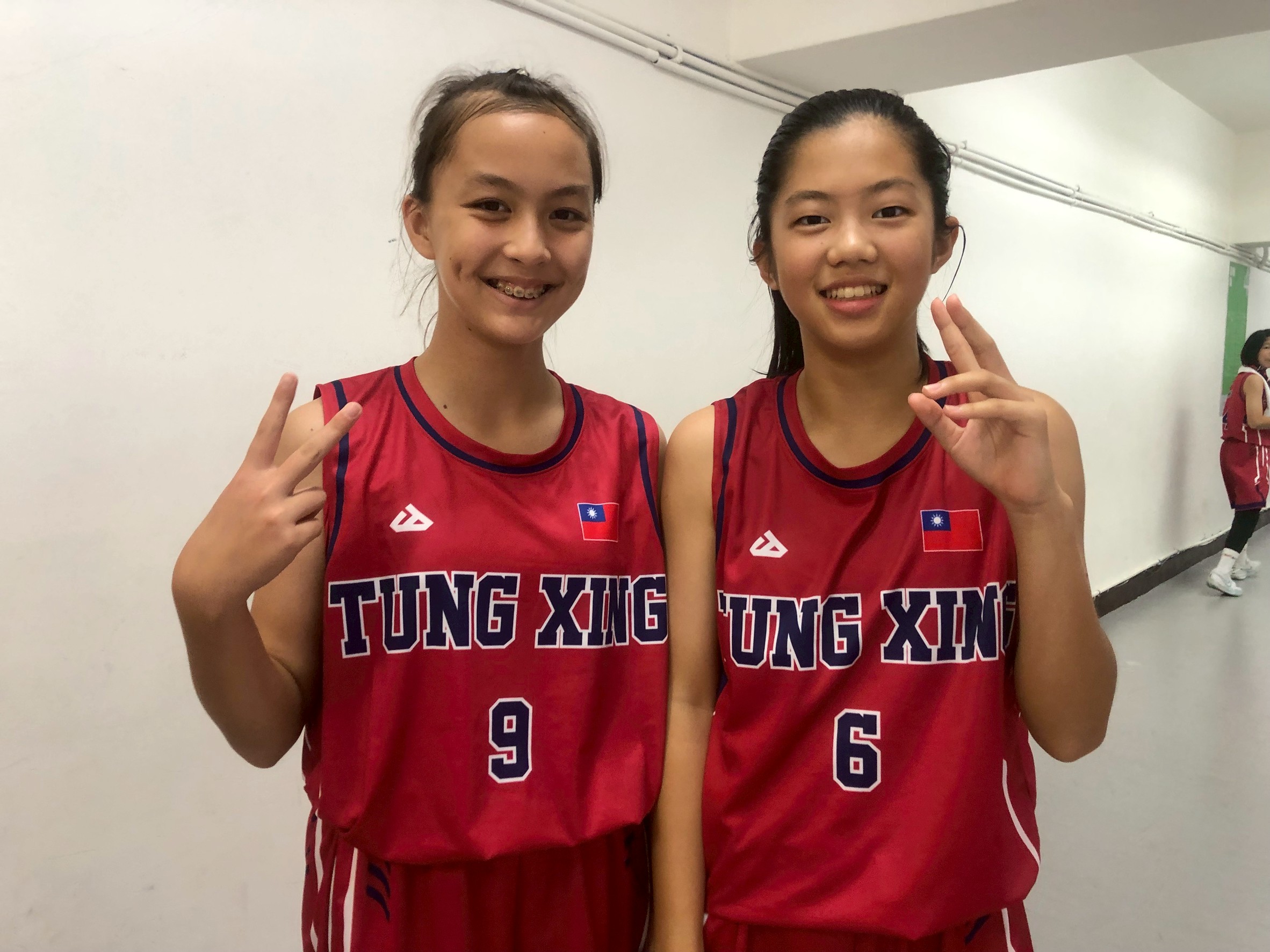 東興兩名混血雙嬌台日王筱涵(右)、美台陳綾媗超吸睛。大會提供