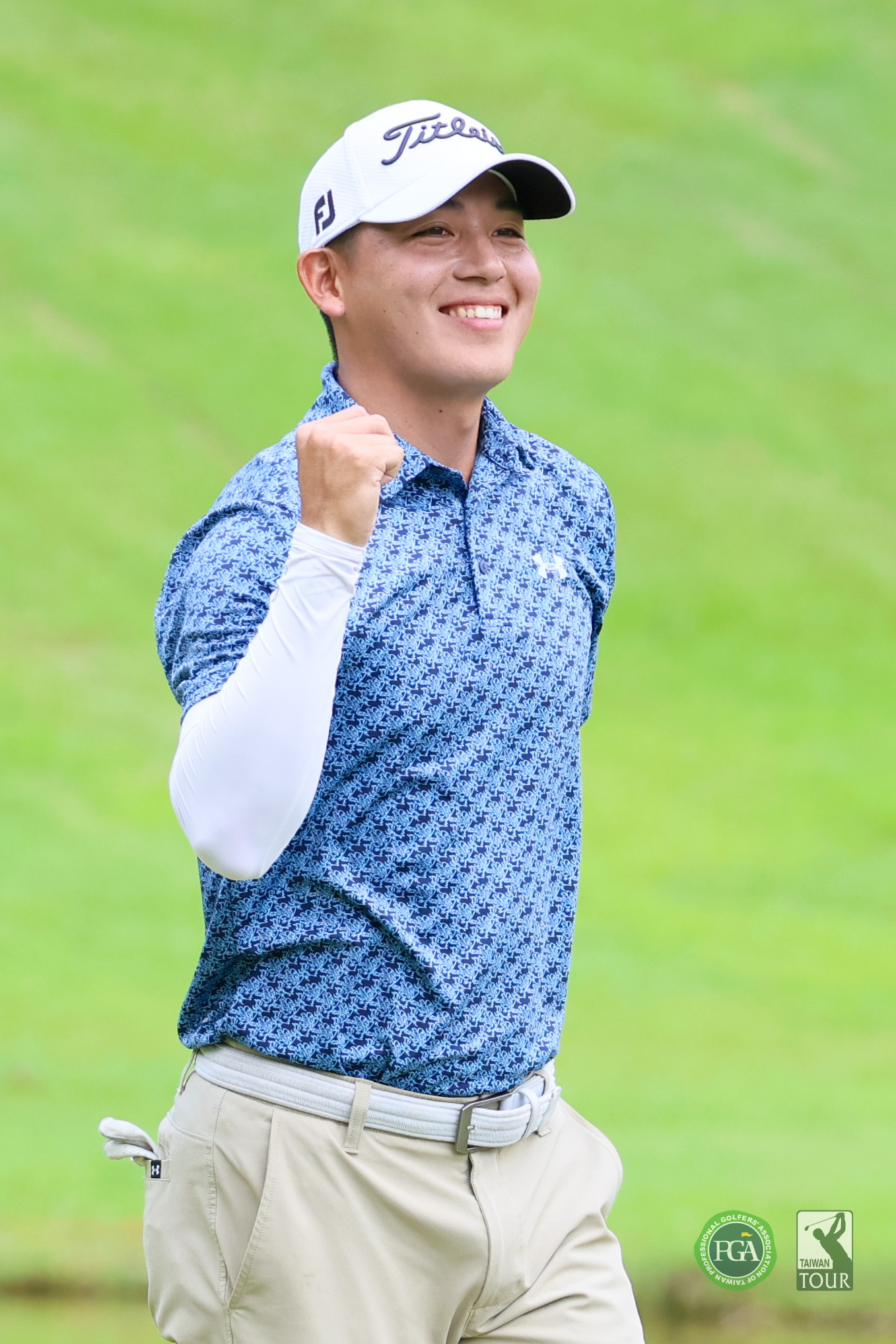 林大銪以兩回合135桿-9收下冠軍獎盃。Tpga／林聖凱攝影 