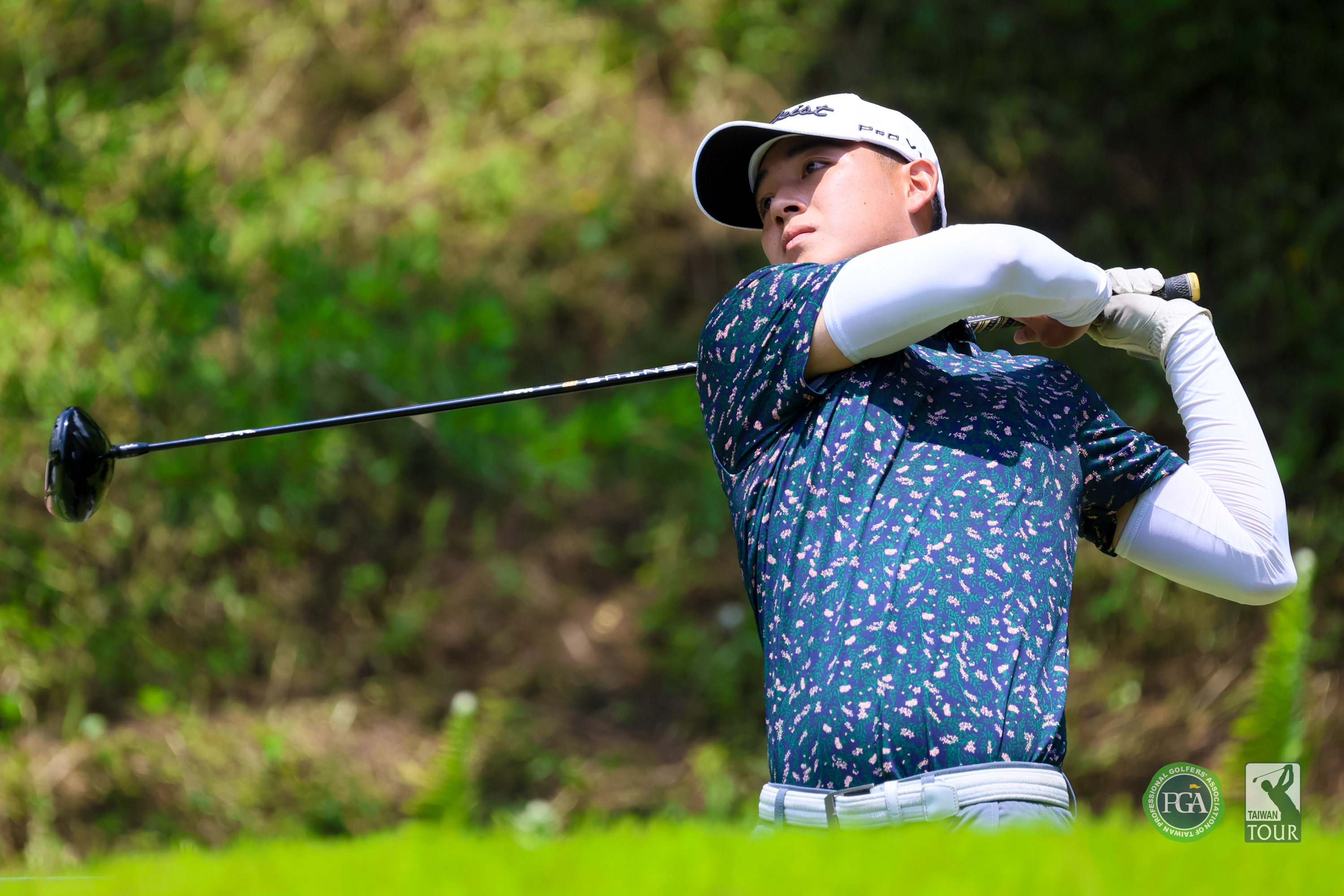 林大銪首回合打出67桿-5暫居領先。Tpga/林聖凱攝影