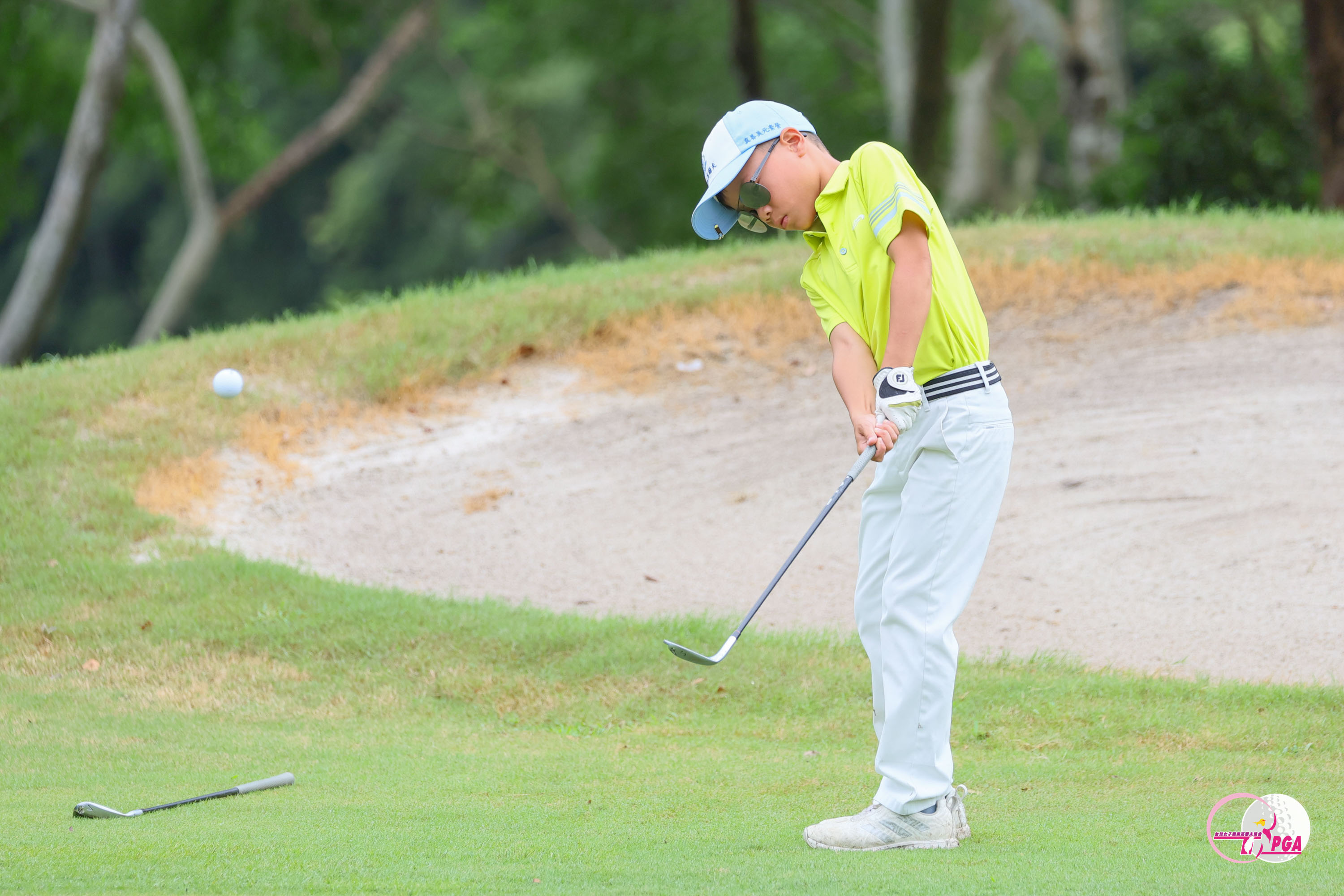 業餘C組蔡天富第一回合擊出78桿6單獨領先。Tlpga／葉勇宏攝