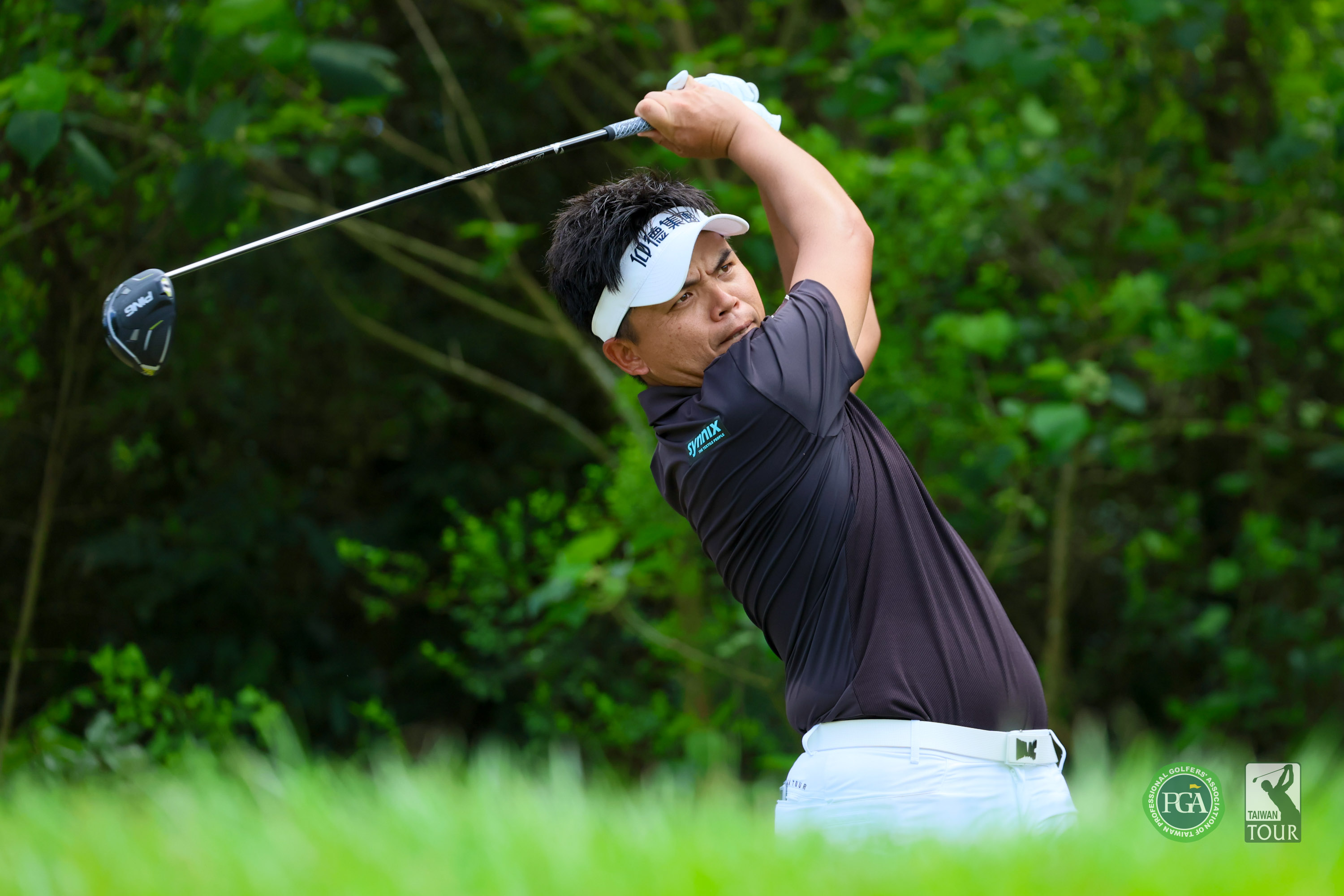洪健堯三回合成績201桿-15暫列第三。Tpga／林聖凱攝影 
