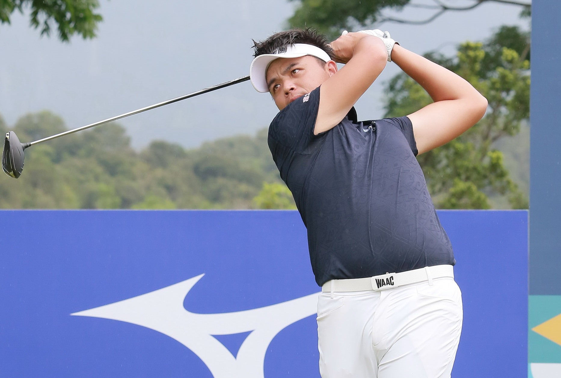 洪健堯以兩回合133桿-11暫居第二。Tpga／鍾豐榮攝影