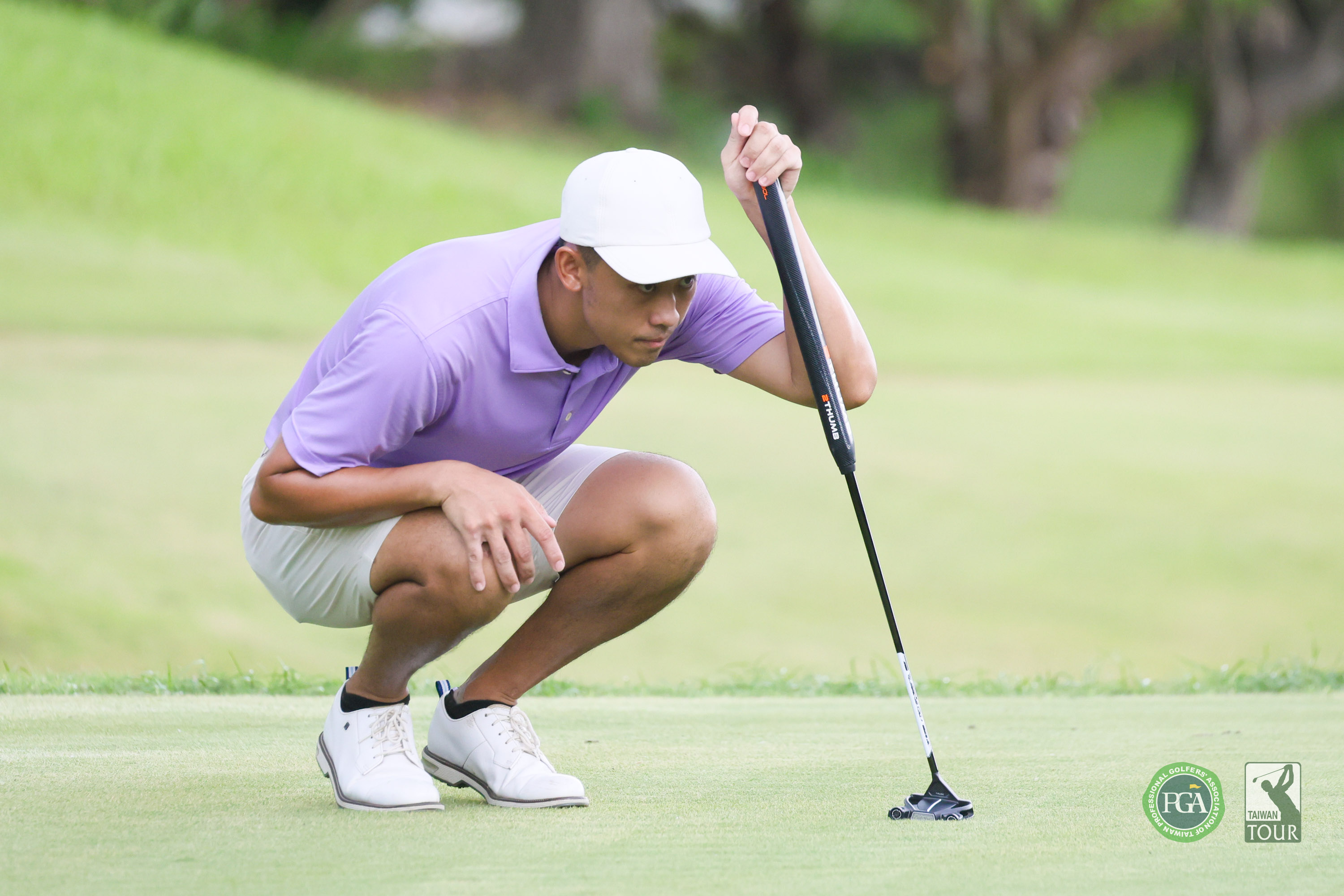 第一回合曾子豪抓7鳥無柏忌以65桿-7暫居第三。Tpga／林聖凱攝影