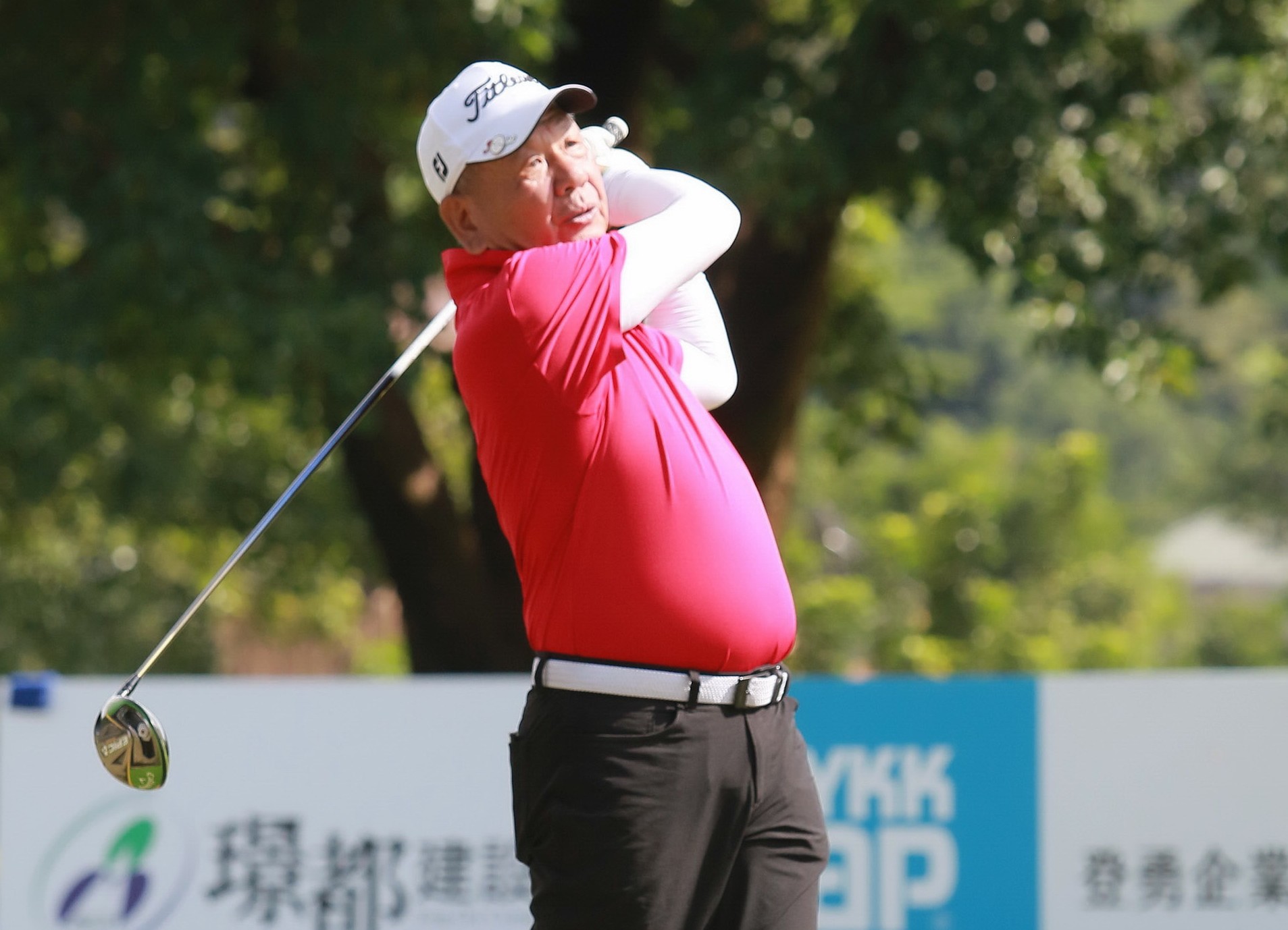 第一回合長春組汪德昌66桿暫並列第二。鍾豐榮攝影