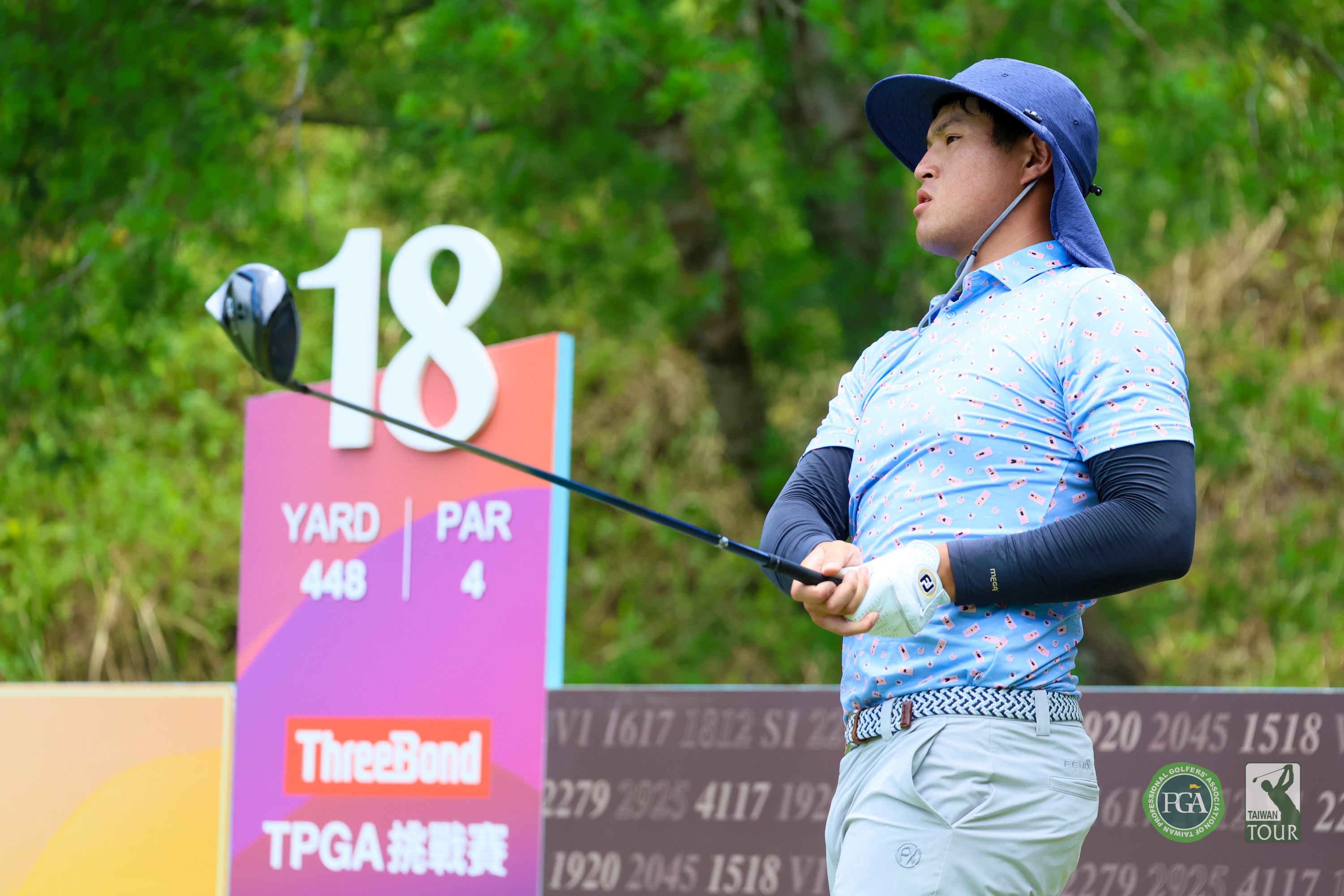 蔡凱任第一回合70桿-2暫並列第四。Tpga／林聖凱攝影