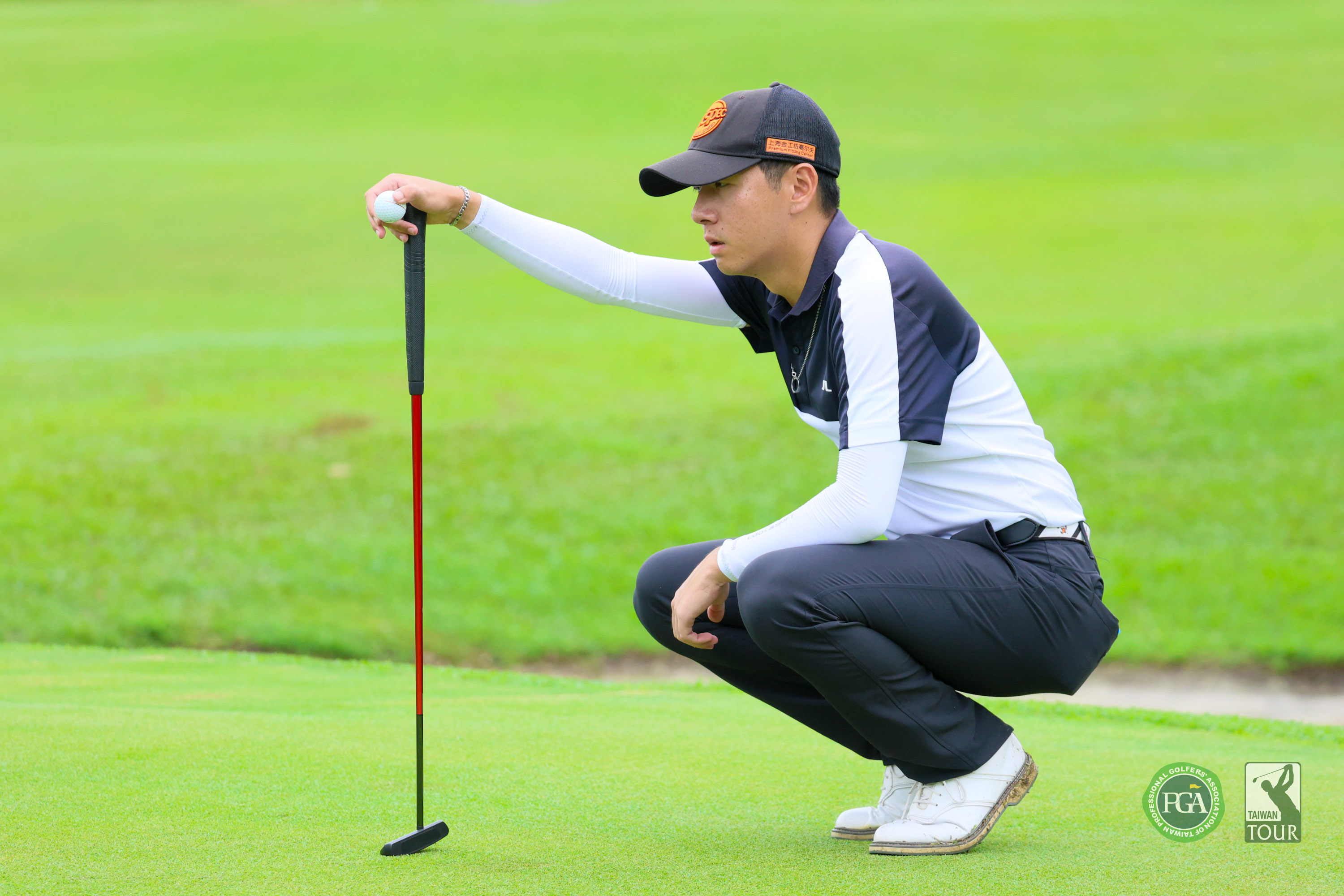 謝霆葳以67桿-5暫並列第四。Tpga／林聖凱攝影