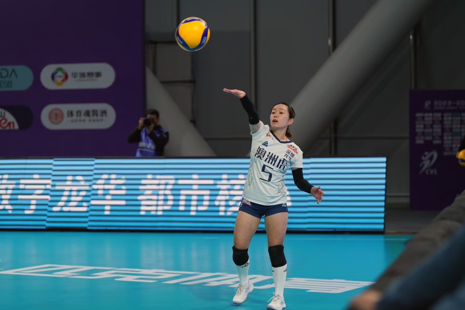 賴湘程 20232025 賽季效力中國女排超級聯賽深圳中塞女排。賴湘程提供