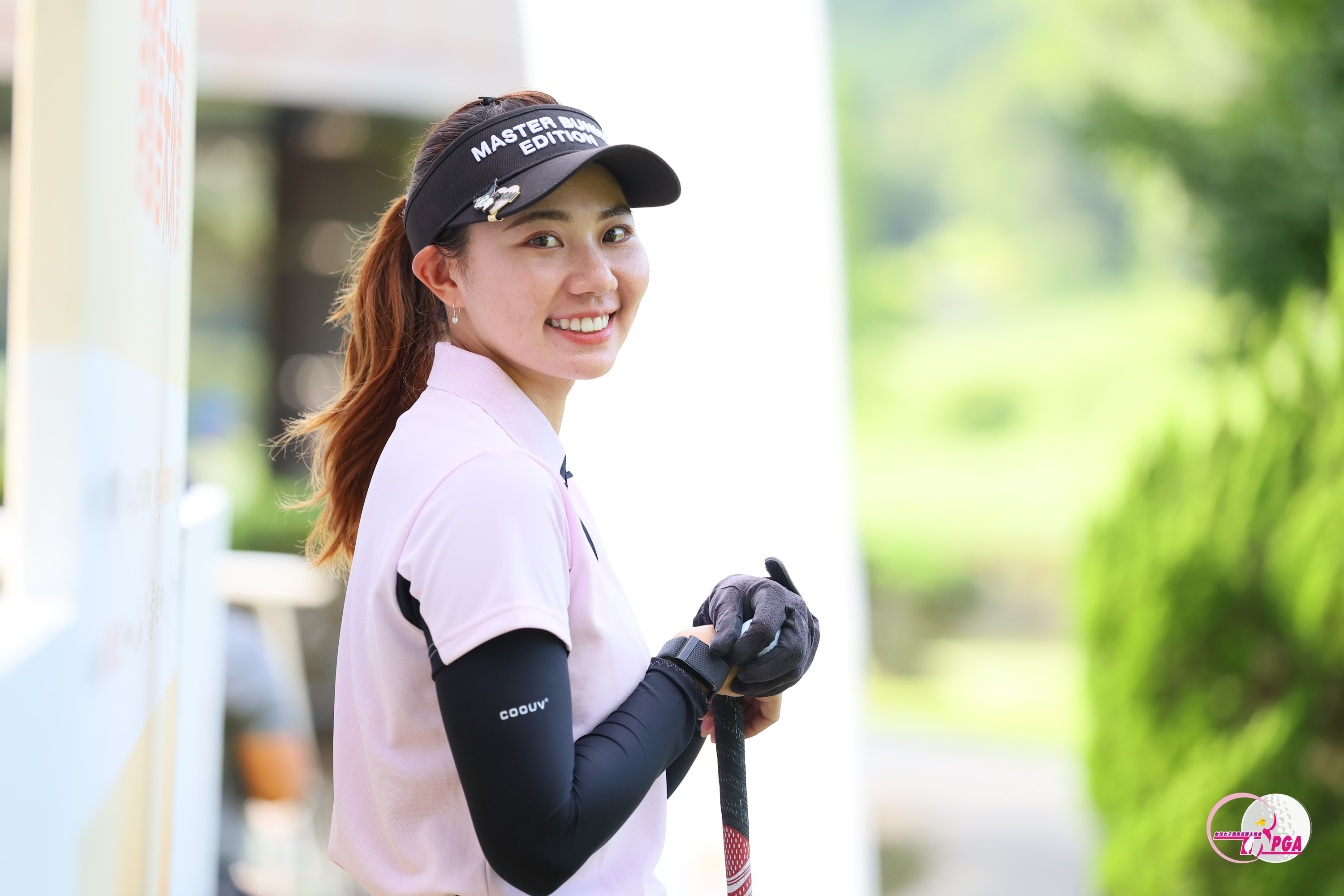 黃婧雲以兩回合總桿140桿-4躍居並列領先。Tlpga/葉勇宏攝