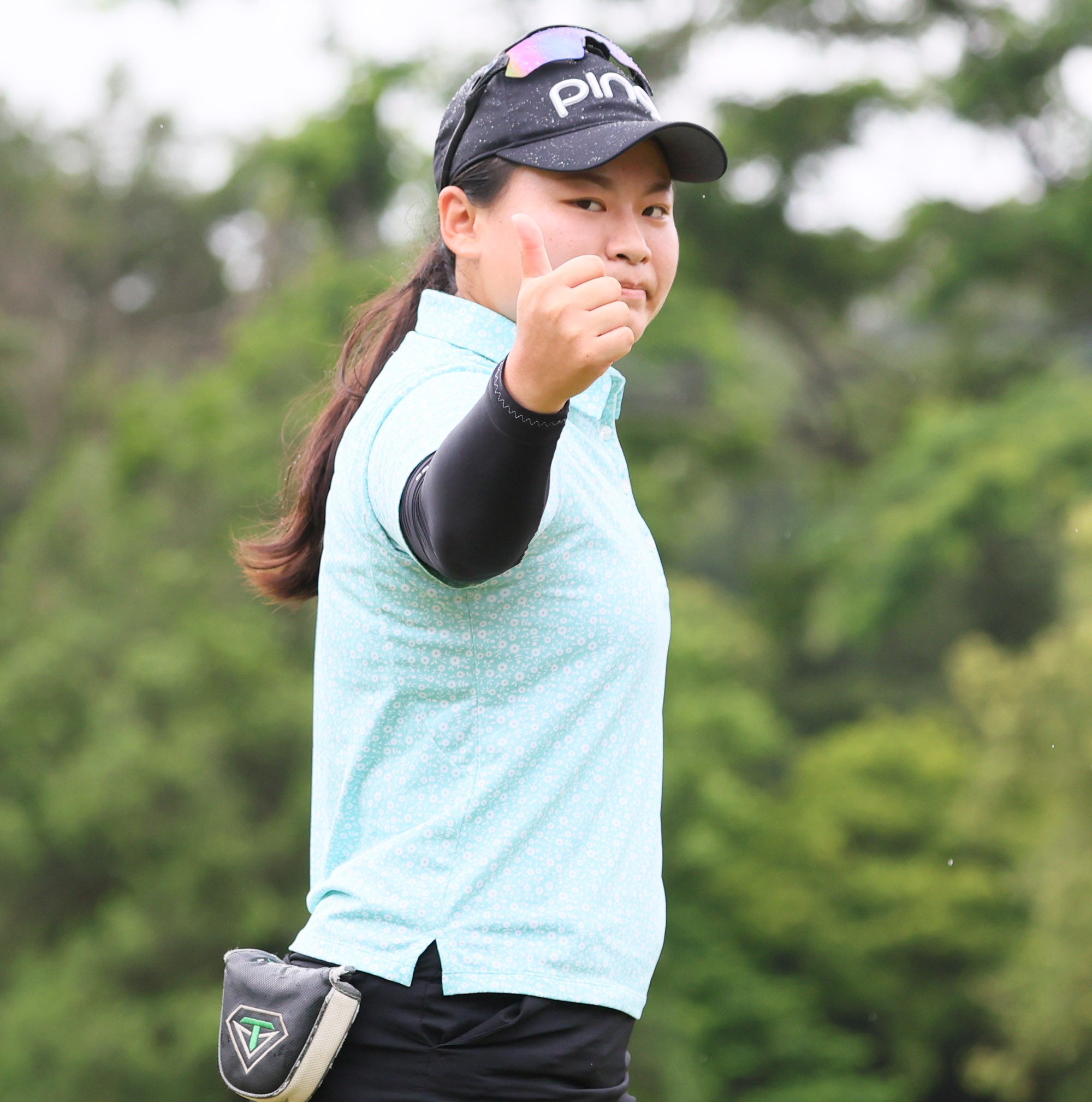黃郁心第一回合打出69桿-3的成績暫並列領先。Tlpga／葉勇宏攝