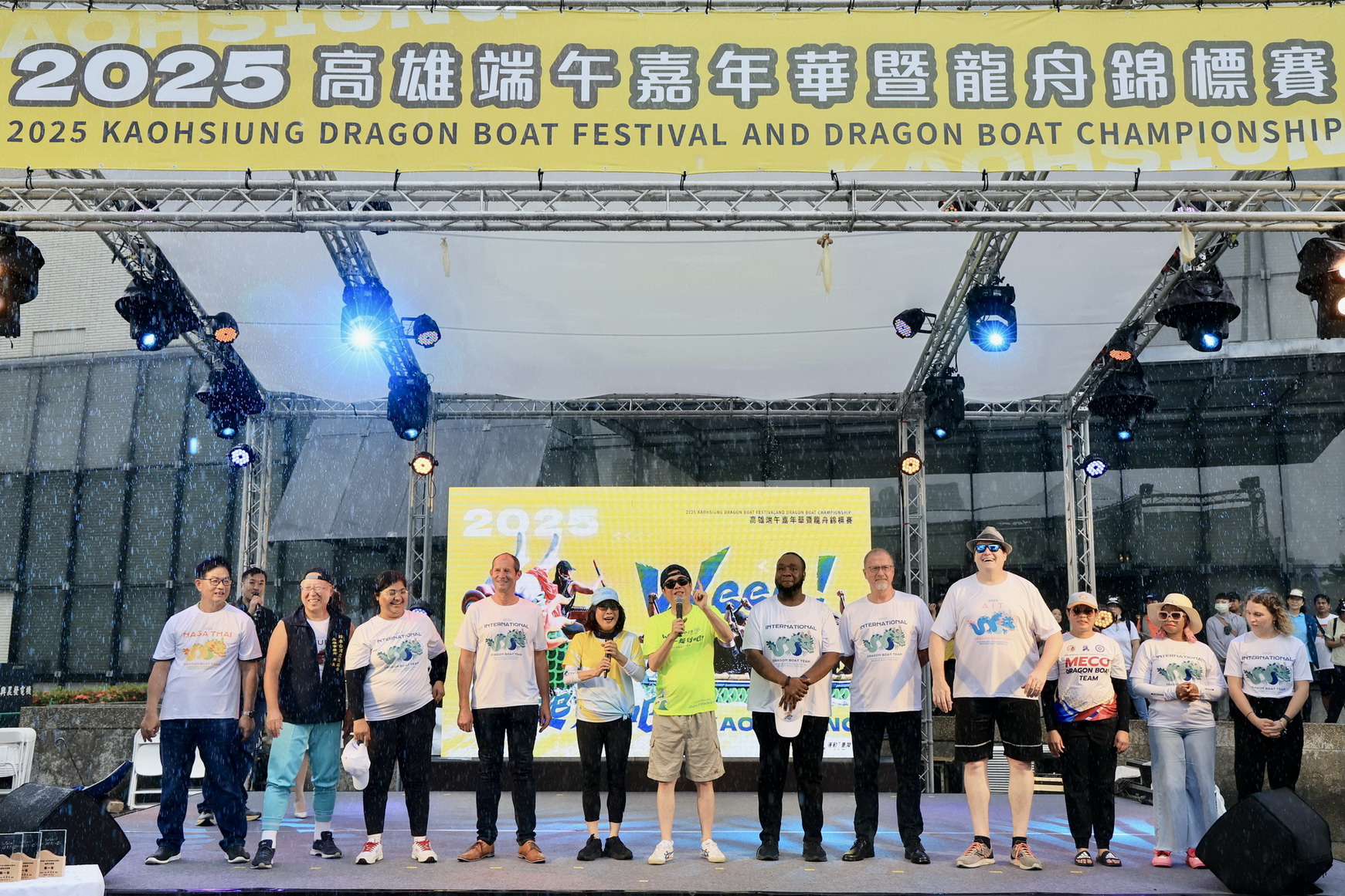 市長陳其邁國際友誼賽前誓言奪冠。高雄市運發局提供