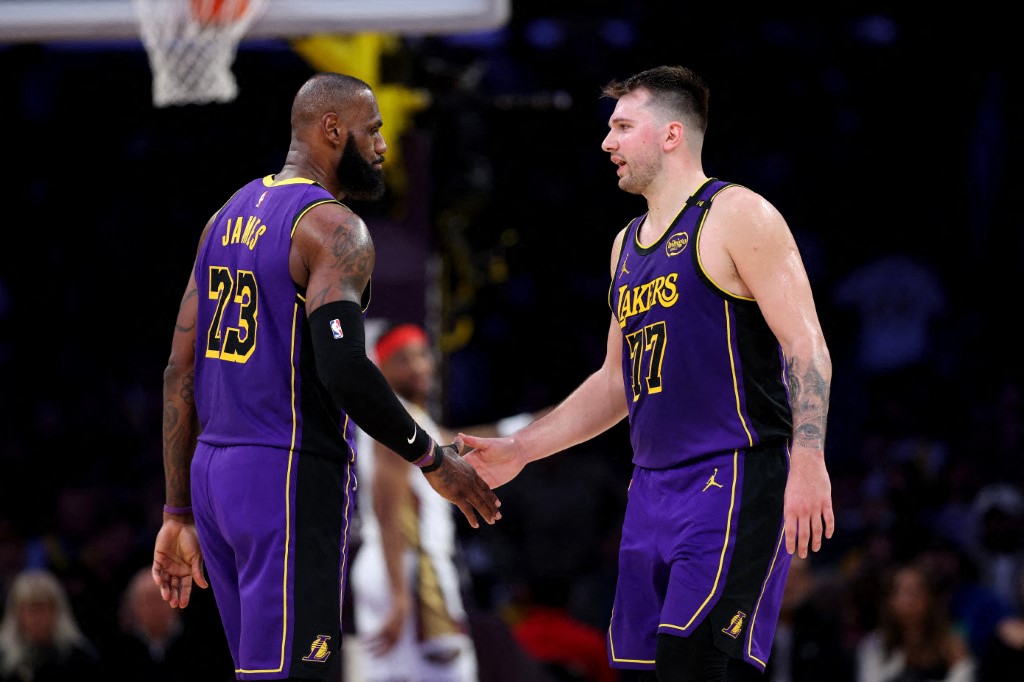 唐西奇(Luka Doncic)受不了洛杉磯的交通。法新社