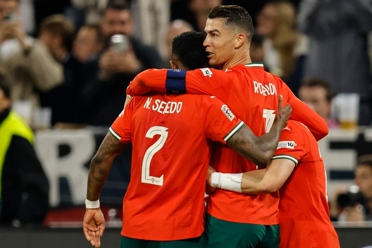 葡萄牙40歲隊長C羅納度(Cristiano Ronaldo)用第137個國家隊進球改寫歷史。法新社