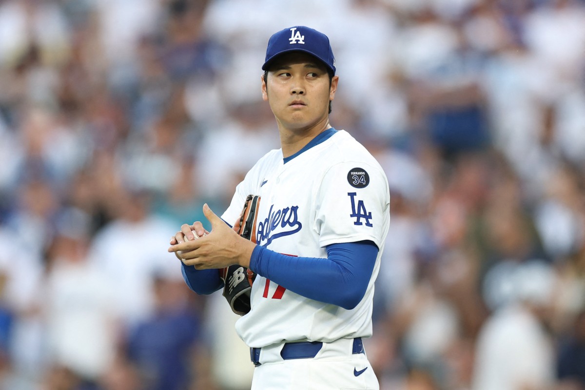 大谷翔平週一凌晨二度登板迎戰國民。法新社
