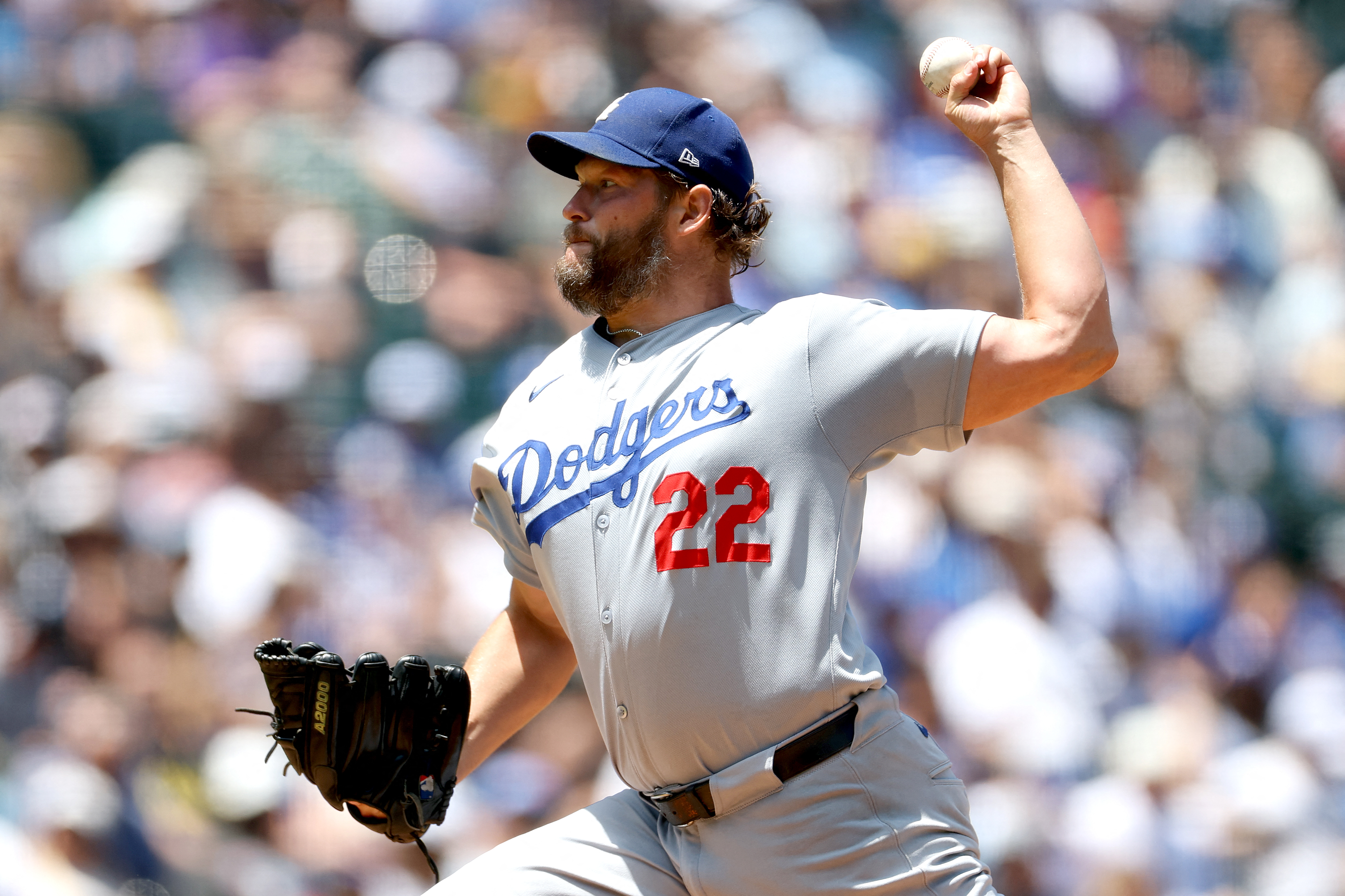洛杉磯道奇隊魂柯蕭（Clayton Kershaw）。法新社